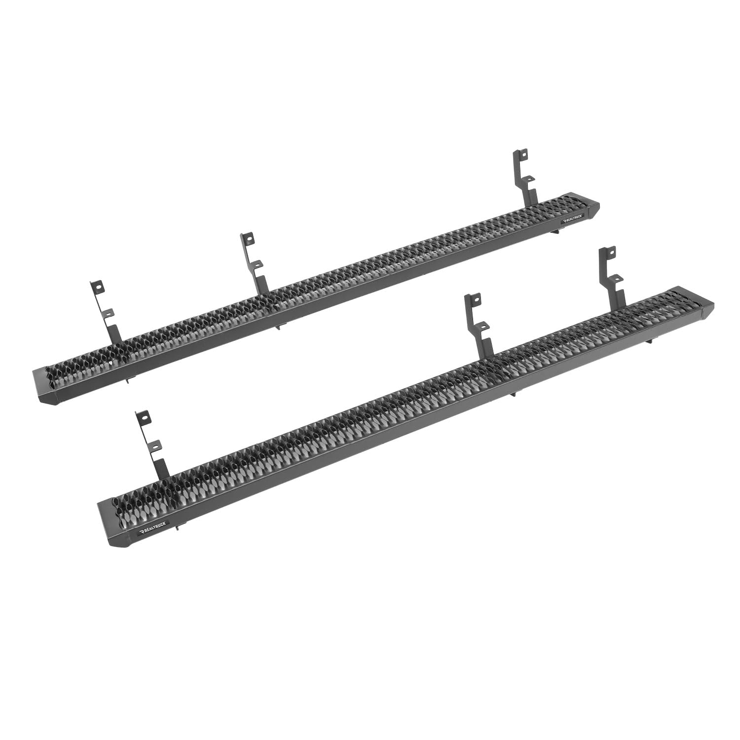 RealTruck Growler Steps - Heavy Duty Rear Door Step for Ford Transit & Mercedes Sprinter Vans (2007-2018) | Rust-Proof Aluminum with Textured Black Finish | GFF19VR-TX | Perfect for Work Vans, Delivery Trucks & Camping Vehicles