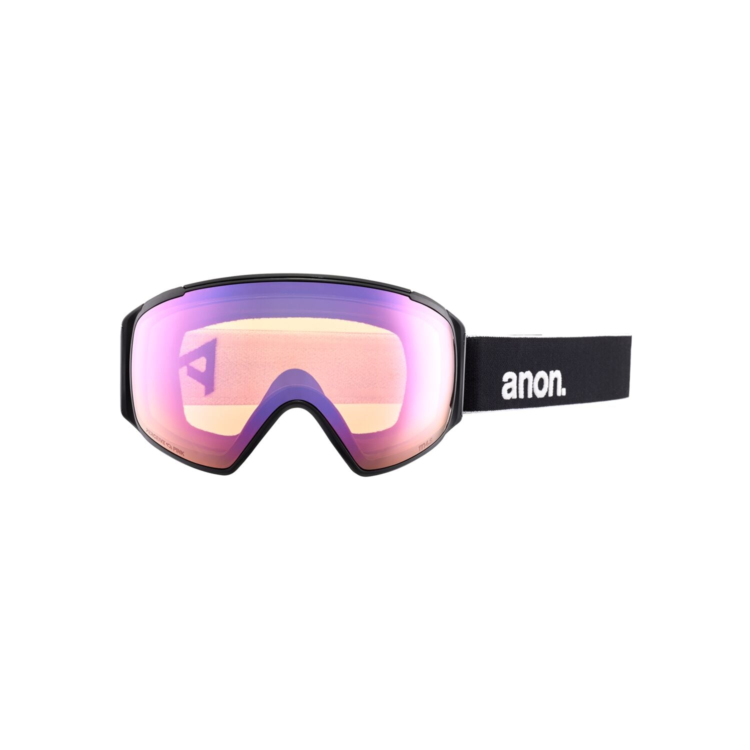 Anon M4S Toric Snowboard Goggles - Black with Perceive Variable Blue Lens - Anti-Fog & UV Protection for Skiing & Snowboarding