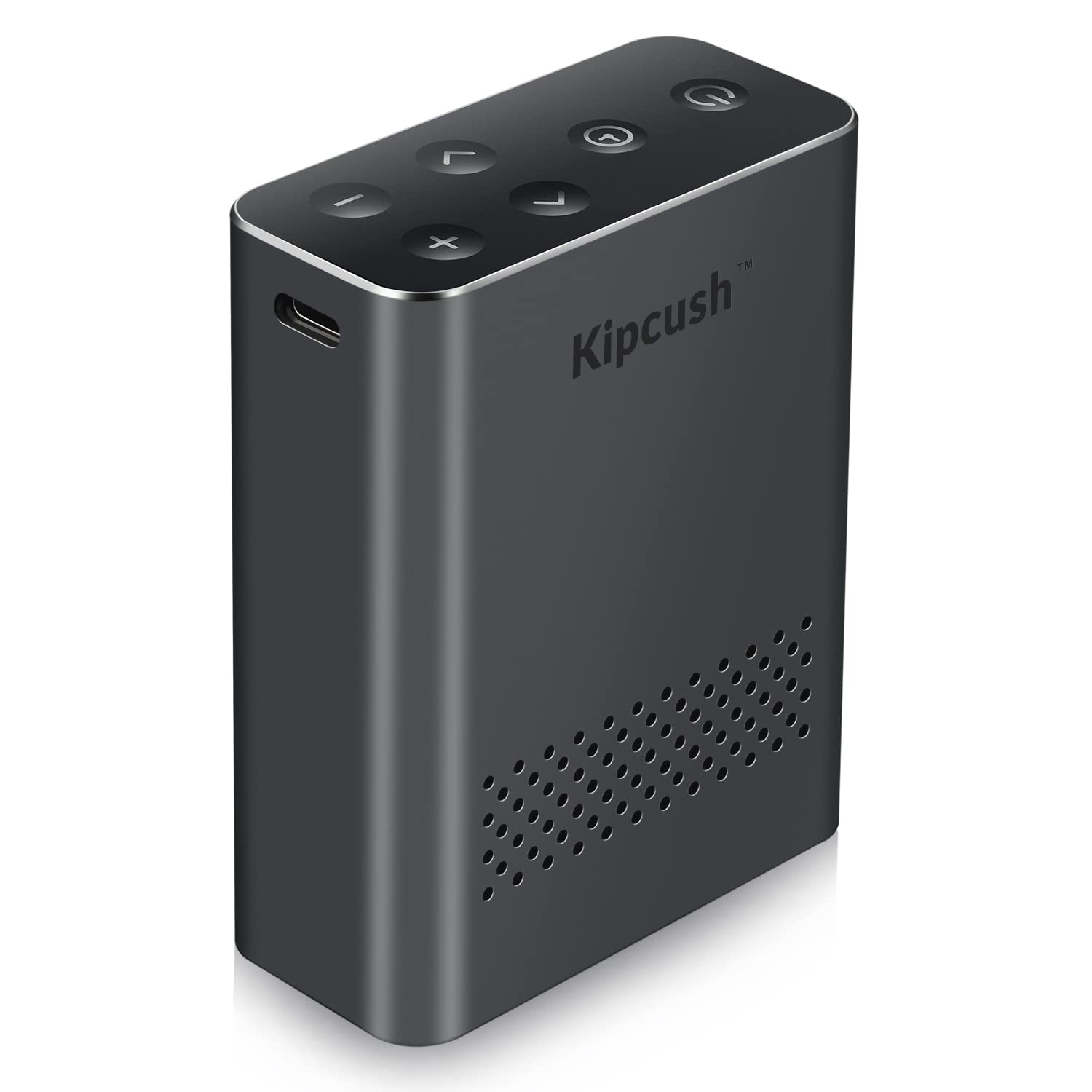 Kipcush White Noise Bluetooth Speaker with 10 High Fidelity Soundtracks - Portable Sound Machine for Adults, Rechargeable Battery, Timer, Plug-in Option (Grey) | Perfect for Sleep, Meditation, Baby Soothing & Office Focus