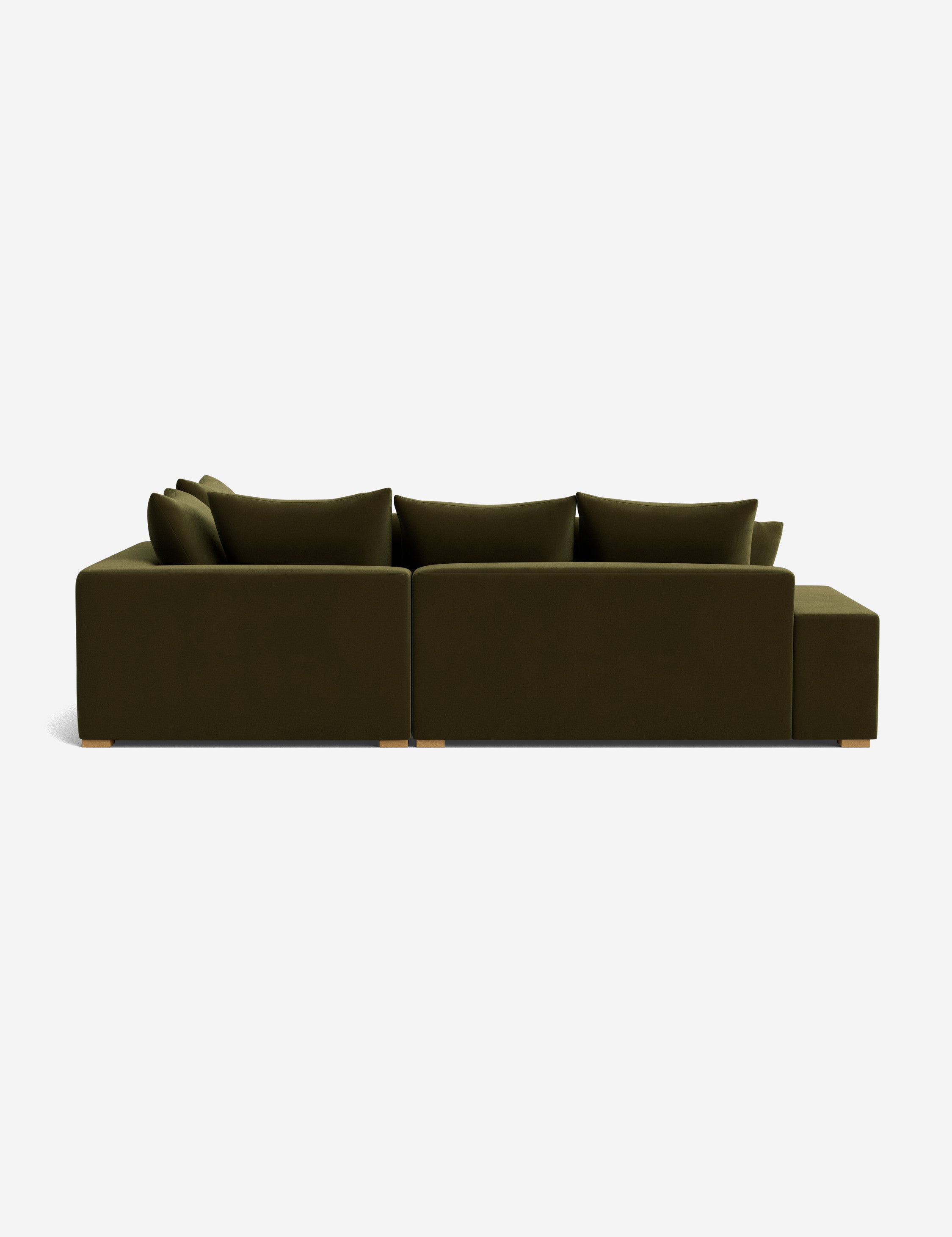 Modern Clayton Sectional Sofa with Reversible Chaise - Comfortable L-Shaped Couch for Living Room, Family Room & Home Theater - Soft Fabric Upholstery & Sturdy Wood Frame
