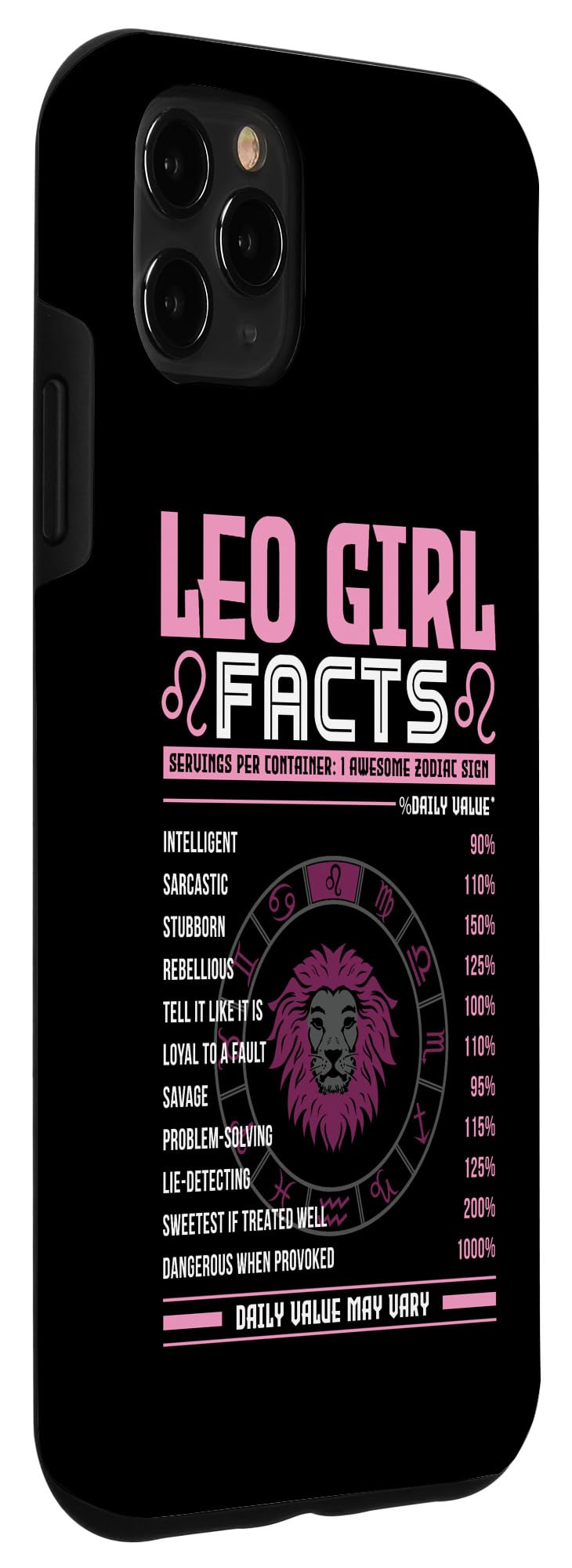 iPhone 11 Pro Max Case - Leo Zodiac Sign Horoscope Design for Women | Durable Protective Cover for Daily Use & Gift Giving