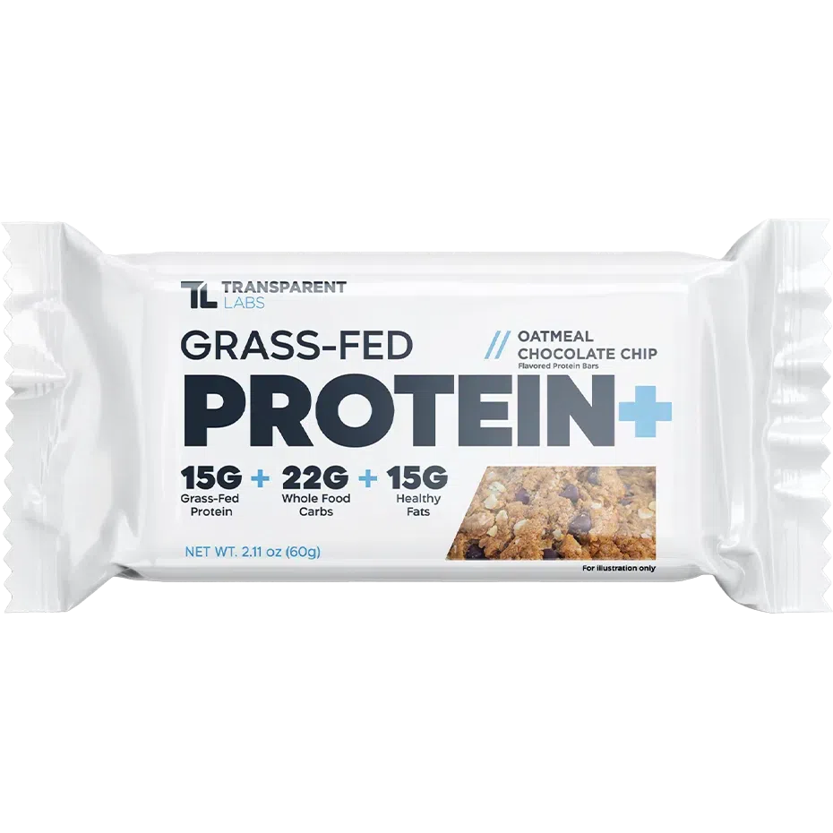 **Transparent Labs Grass Fed Protein+ Bar - High Protein Snack for Muscle Recovery & Energy Boost | Perfect for Post-Workout, Travel & Healthy On-the-Go Nutrition**