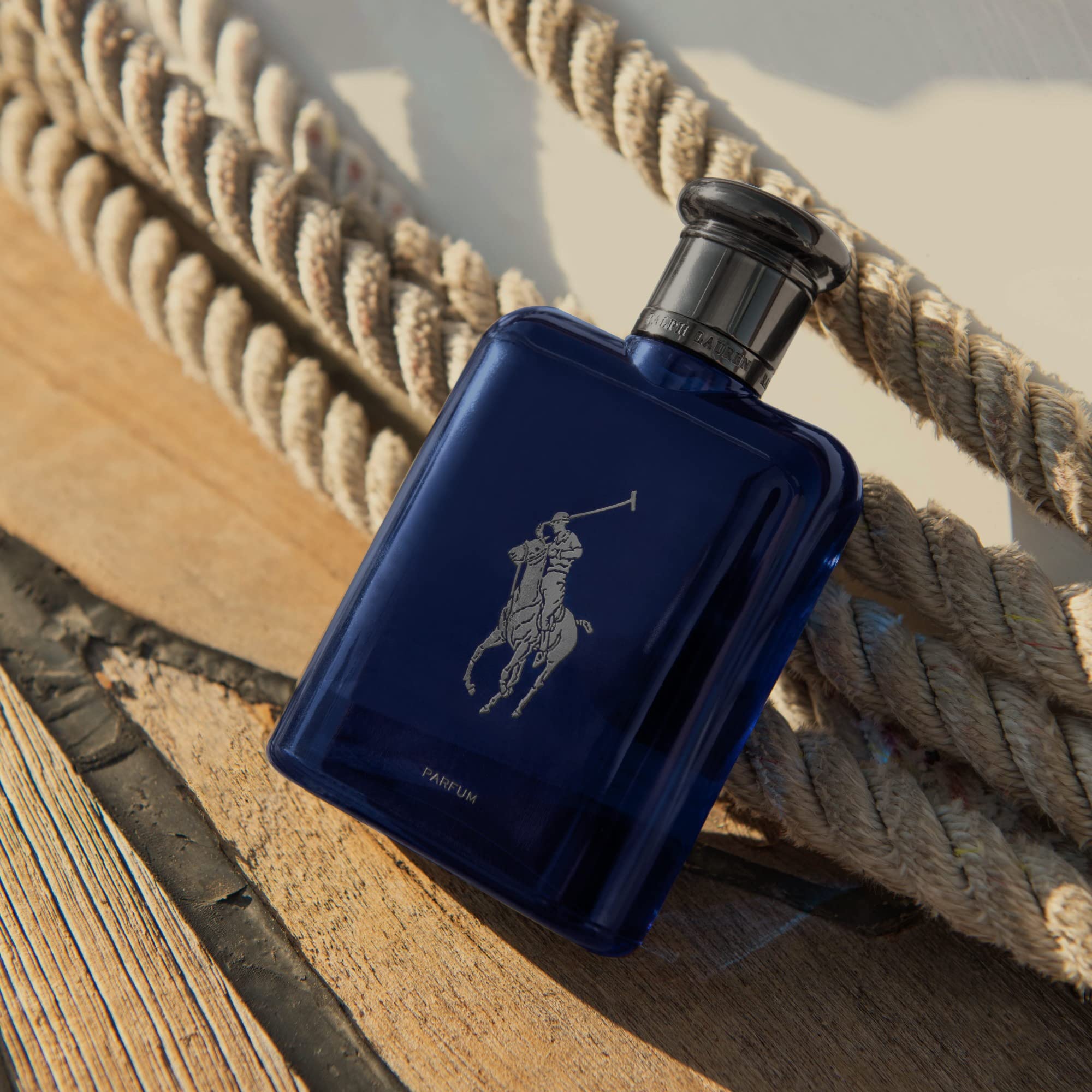 RALPH LAUREN Polo Blue Men's Cologne Refillable Set - Citrus Oak Vetiver Scent - 4.2oz Bottle + 5.1oz Refill - Fresh Intense Fragrance for Day & Night Wear - Perfect for Work, Date & Special Occasions