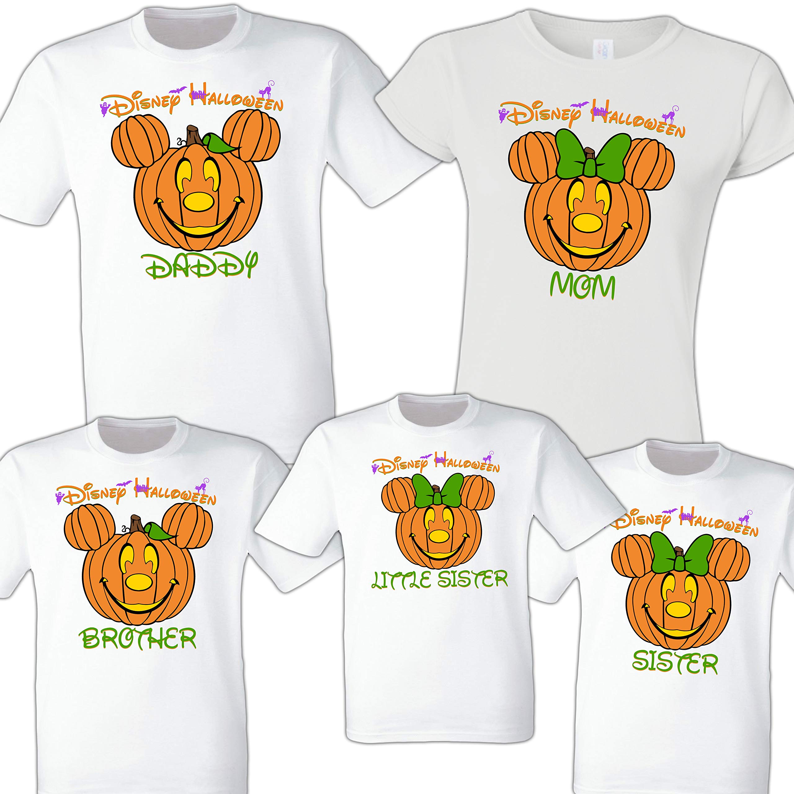 Disney Family Matching Halloween Shirts - Custom Halloween Party T-Shirts for Couples, Kids & Family - Fun Halloween Costume Outfits for Trick or Treat, Halloween Parties & Family Photos