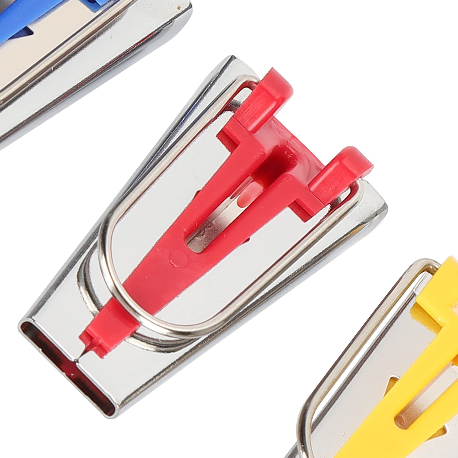 3Pcs Bias Tape Maker Kit - Fabric Tape Maker Tools with Wooden Awl, Bead Needles & Clip Presser Foot Threader for Sewing, Quilting & Patchwork | Perfect for DIY Crafts, Garment Making & Home Decor Projects