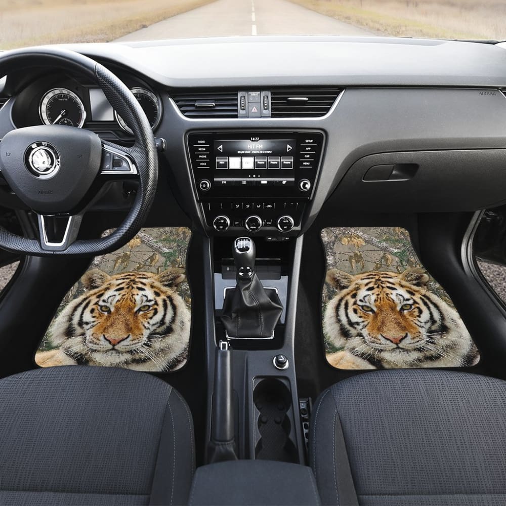 Premium Tiger Print Car Floor Mats - Non-Slip, Durable & Easy to Clean - Perfect for SUVs, Sedans & Trucks - Enhance Your Vehicle's Style & Protection