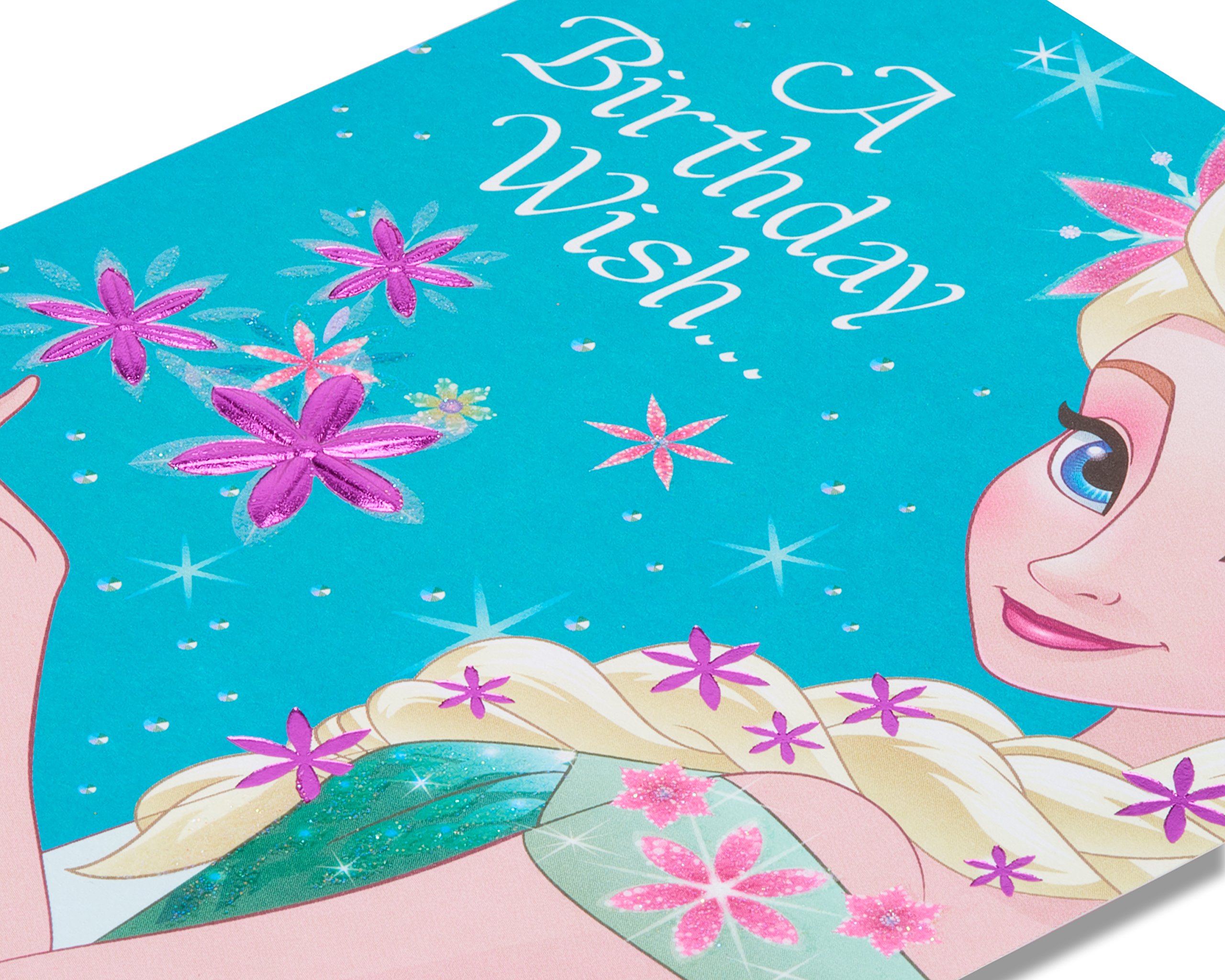 Frozen Birthday Card for Kids - Queen Elsa Greeting Card | American Greetings | Perfect for Birthday Parties, Gift Giving & Collectibles