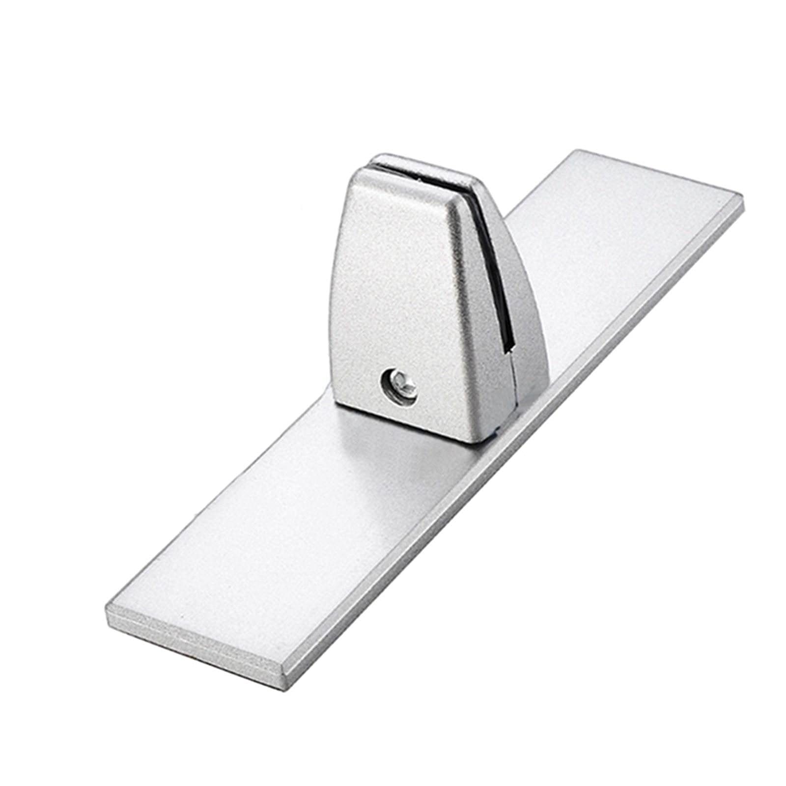 Milageto No Drill Metal Office Desk Bracket - Silver Shelf & Screen Clip Holder for Monitors, Files & Decor - Perfect for Home Office, Workspace Organization & Space Saving Solutions