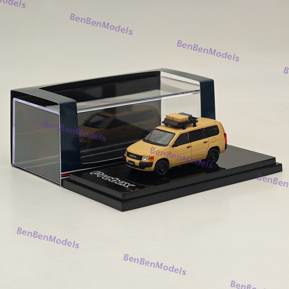 1/64 Scale Hobby Japan Toyota Probox Customized Version Matte Beige Diecast Model Car HJ643062BG - Perfect for Collectors, Display, and Toy Car Racing Scenes