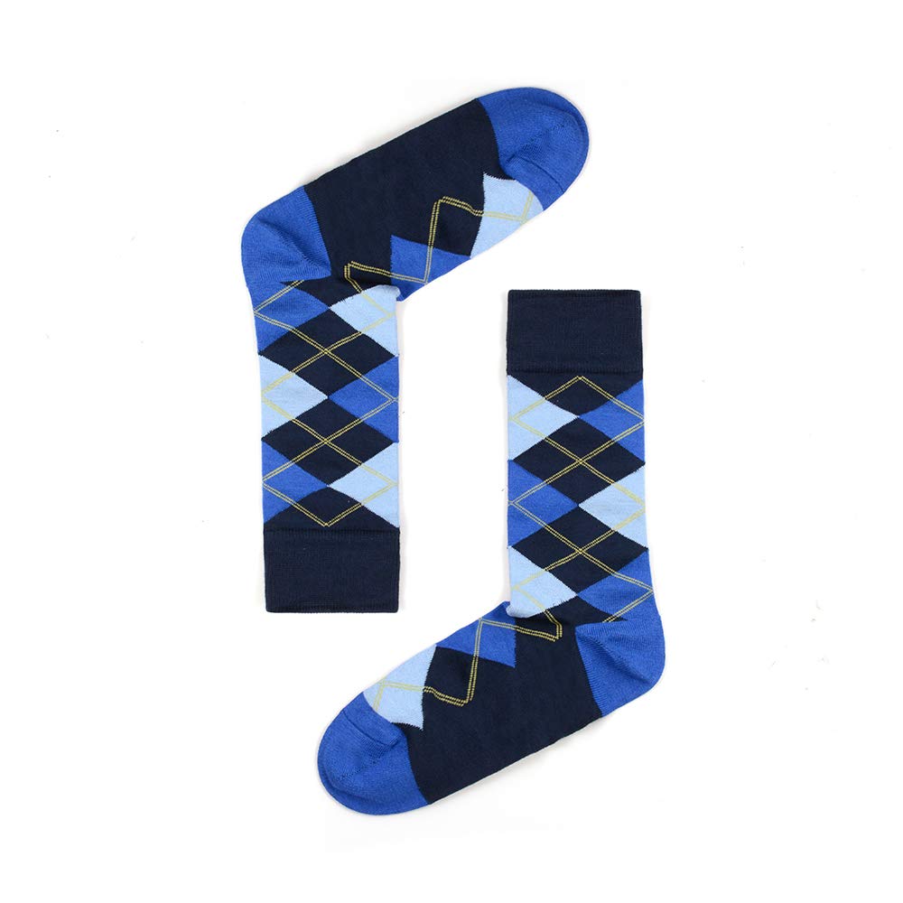 7DayOtter Men's Modal Odor Resistant Dress Socks - Breathable Cotton Business Crew Socks with Stylish Patterns - Perfect for Office, Formal Wear & Gifts