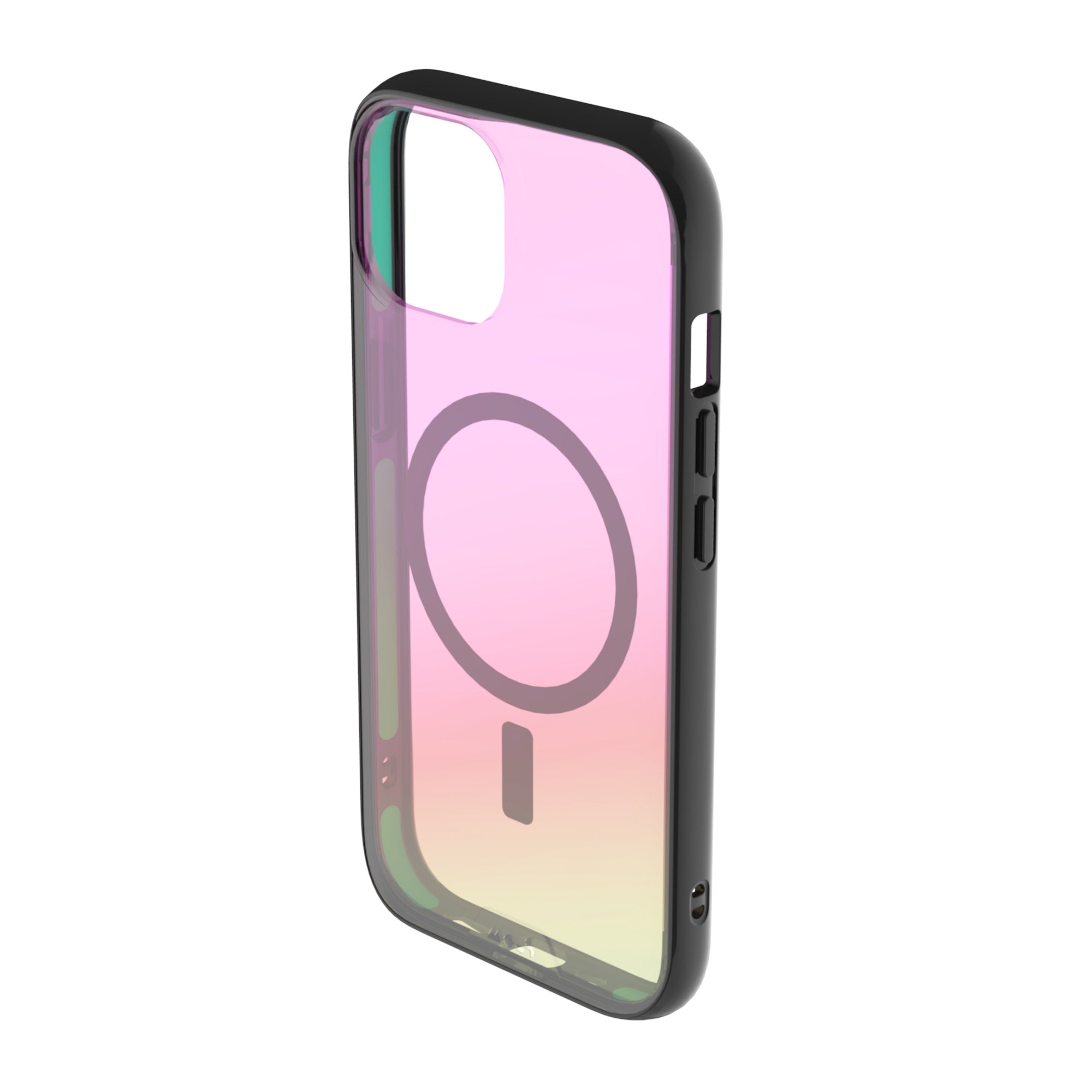 MagSafe Compatible Iridescent Phone Case for iPhone 14/13/12 - Crystal Clear Shockproof Protection | Perfect for Everyday Use, Work & Travel