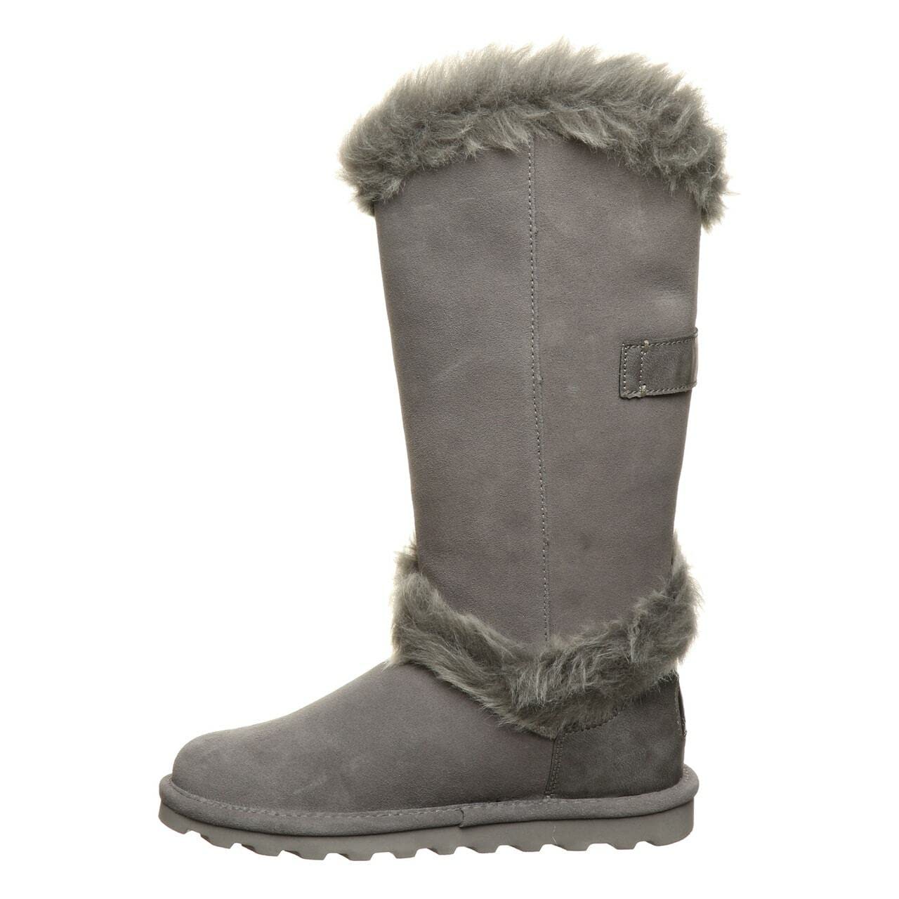 BEARPAW Women's Sheilah Tall Winter Boots - Classic Suede Slip-On Boots for Women in Multiple Colors | Warm & Comfortable Snow Boots for Cold Weather | Perfect for Winter Hiking, Snow Days & Casual Outfits