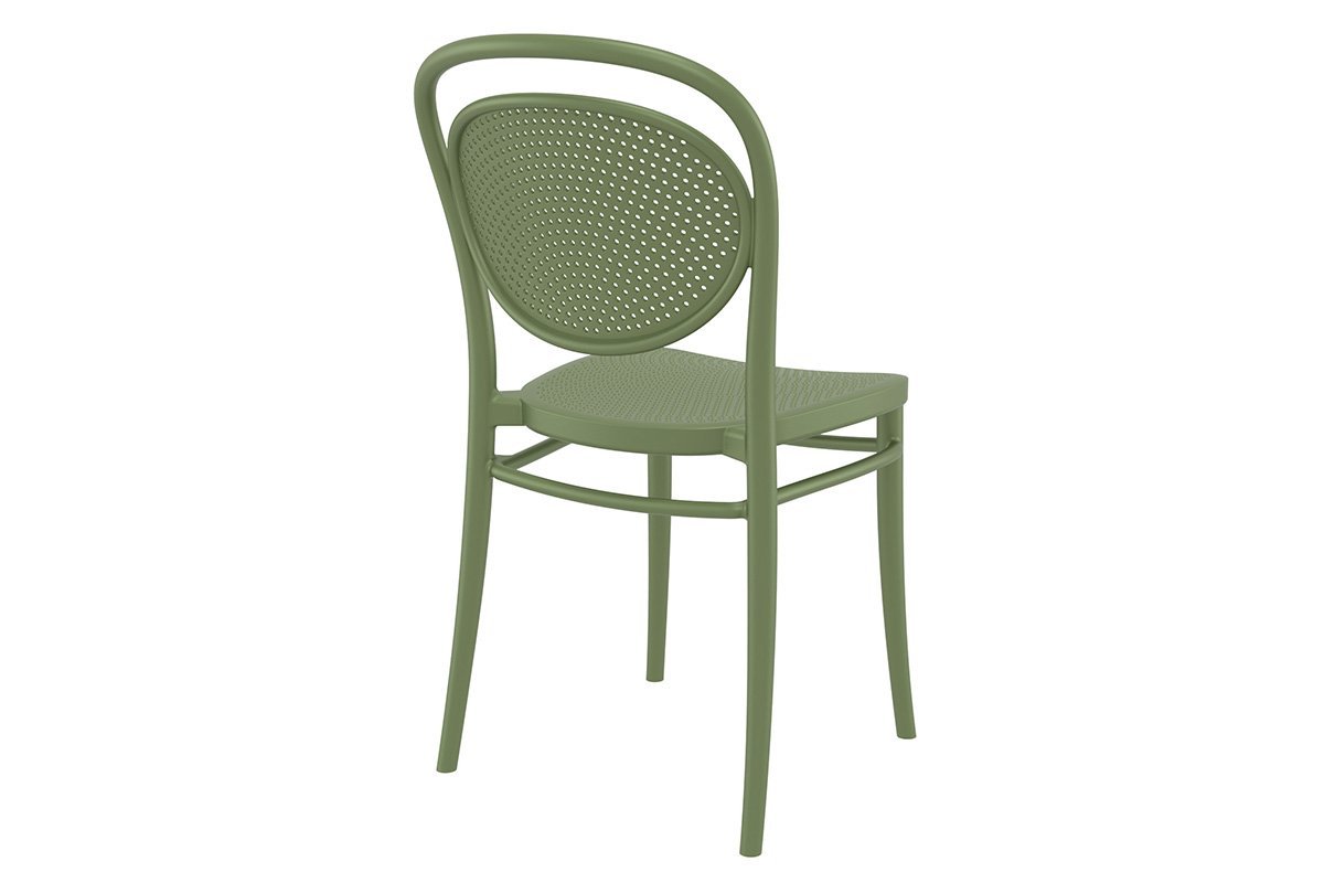 Commercial-Grade Marcel Stacking Chairs for Restaurants, Cafes & Events - Heavy Duty Stackable Dining Chairs for Indoor/Outdoor Use
