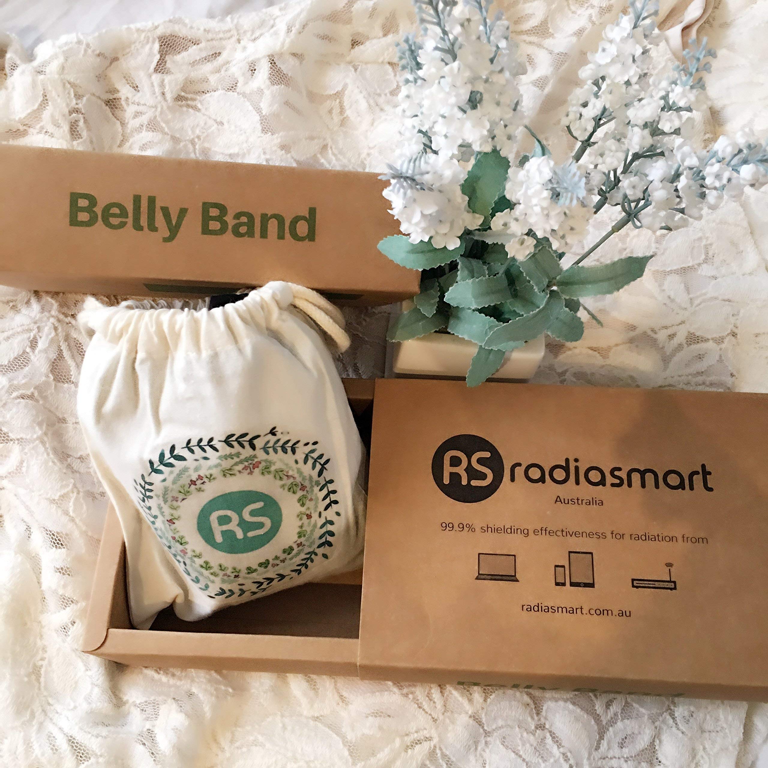 Radia Smart EMF Protection Blanket & Belly Band Set - Shield from Electromagnetic Radiation for Home, Office & Travel Use
