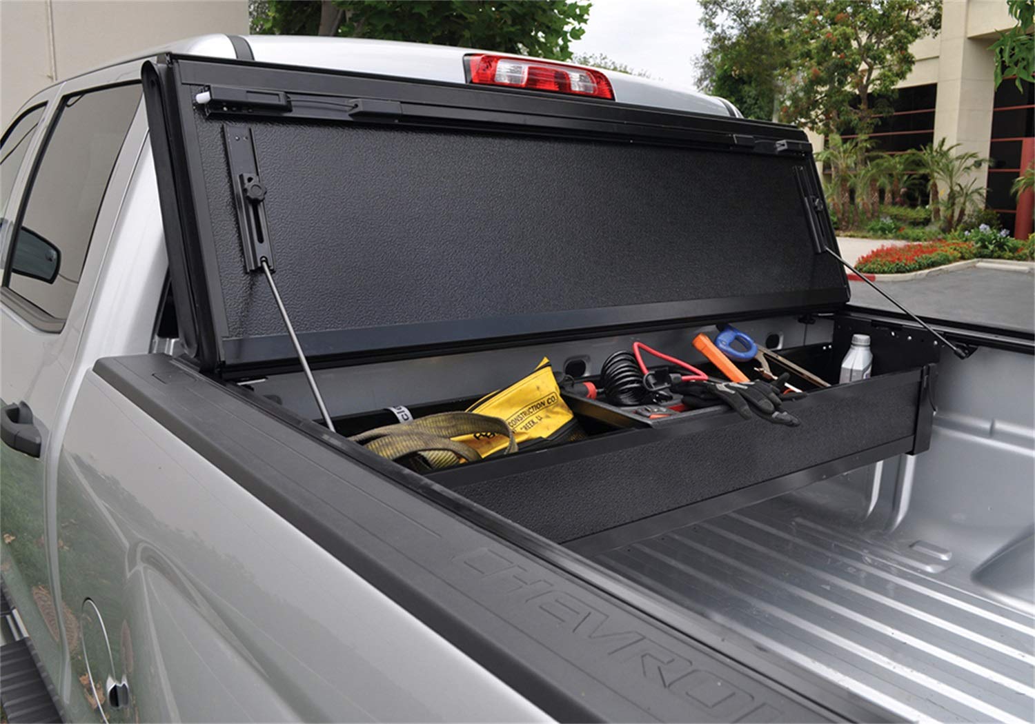 Bak Industries 92401 BAKBox 2 Tonneau Cover Toolbox - Heavy Duty Black Truck Bed Storage for Tools & Gear | Perfect for Pickup Trucks, Work Sites & Outdoor Adventures