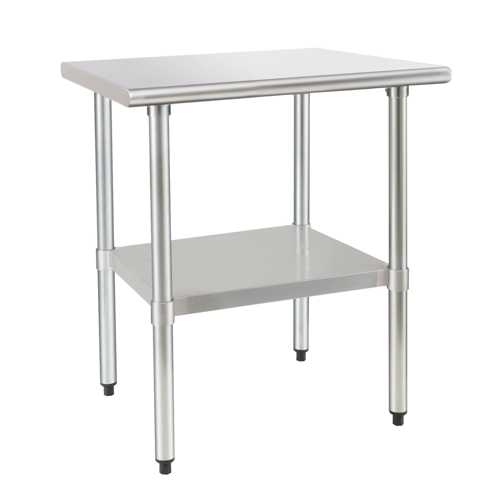 HARDURA 24x36 Inch Stainless Steel Commercial Prep Table with Undershelf & Galvanized Legs - NSF Certified Heavy Duty Work Table for Restaurant, Kitchen, Home, Hotel - Perfect for Food Prep, Baking, Catering & Commercial Cooking