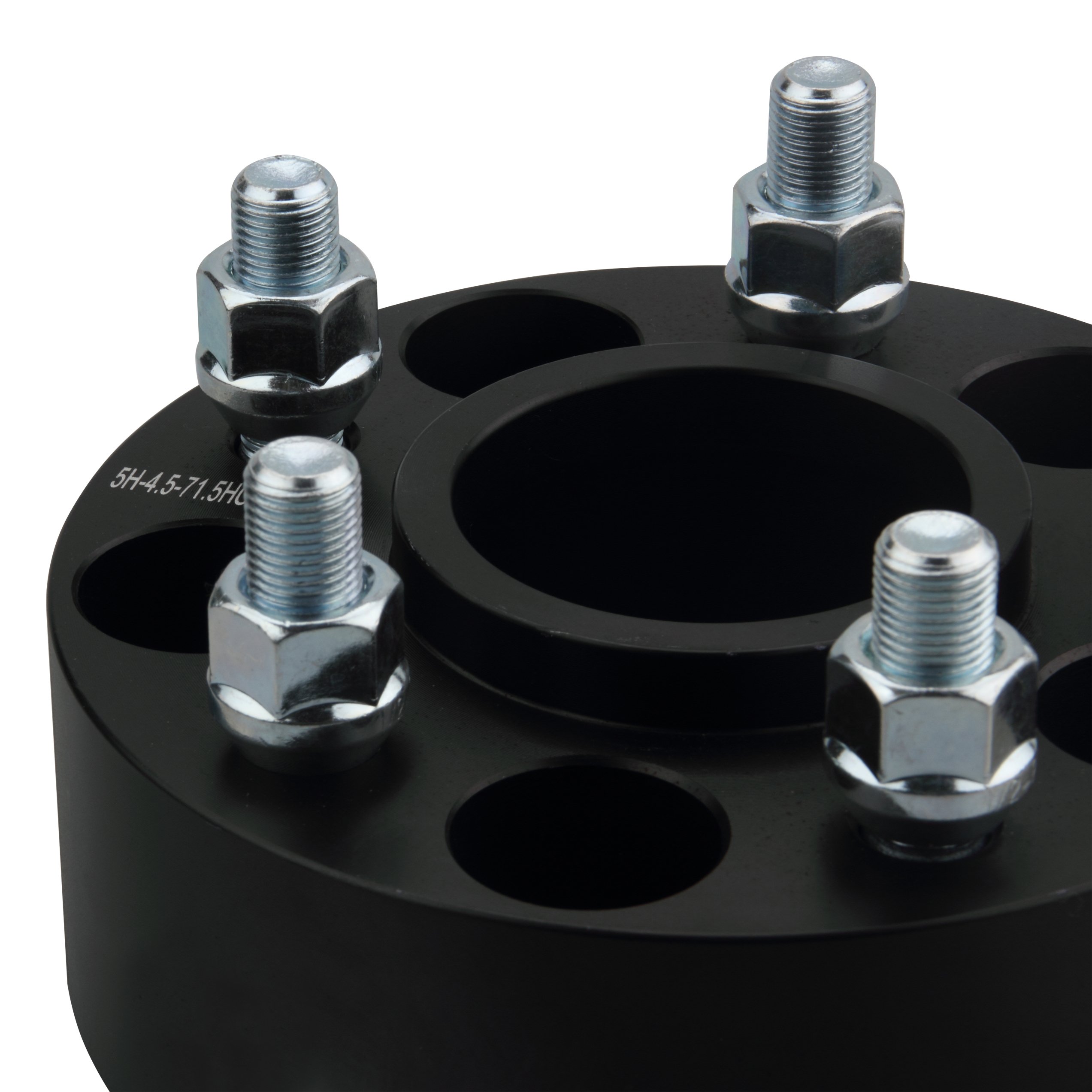 DCVAMOUS 4PC Black 5x4.5 Hubcentric Wheel Spacers 2 Inch with 1/2