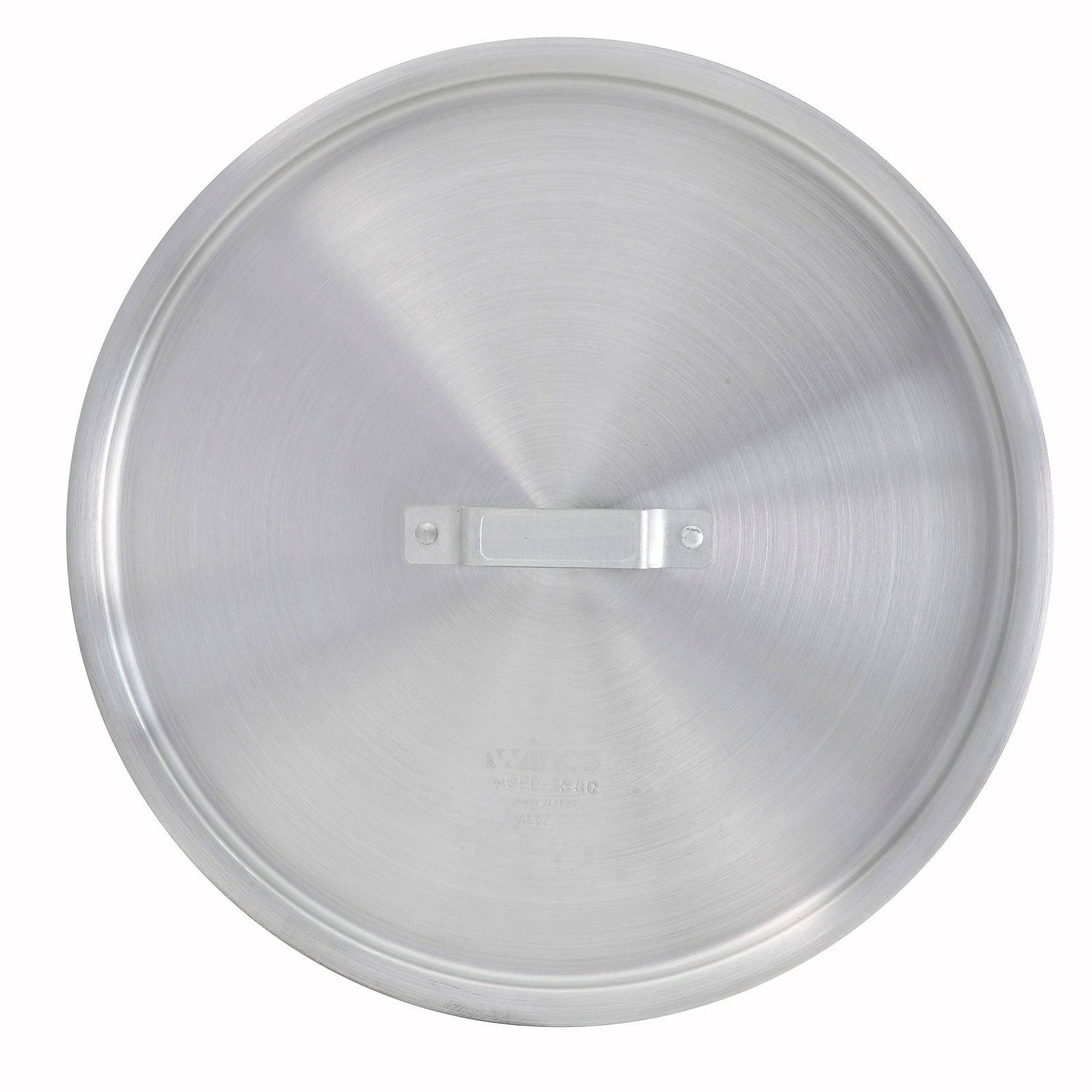 Winco 10-Quart Stock Pot Aluminum Lid - 2mm Thick Heavy Duty Cover for Cooking, Boiling & Food Storage - Perfect for Home Kitchen & Restaurant Use