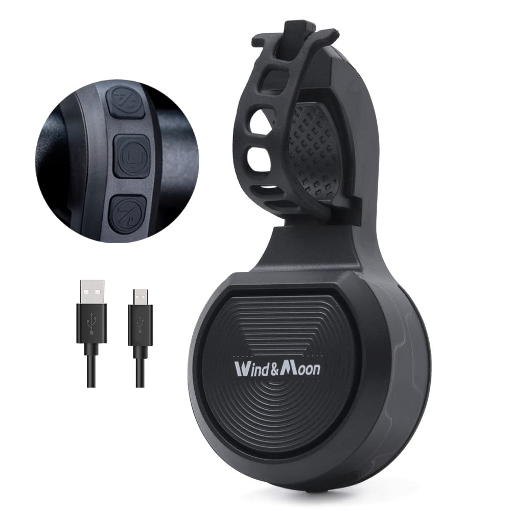 Electric Bike Horn with Remote Control - Adjustable Volume Bicycle Alarm for Adults & Kids - Long Battery Life, IPX6 Waterproof - Perfect for Mountain Bikes, Electric Scooters & Commuting Safety