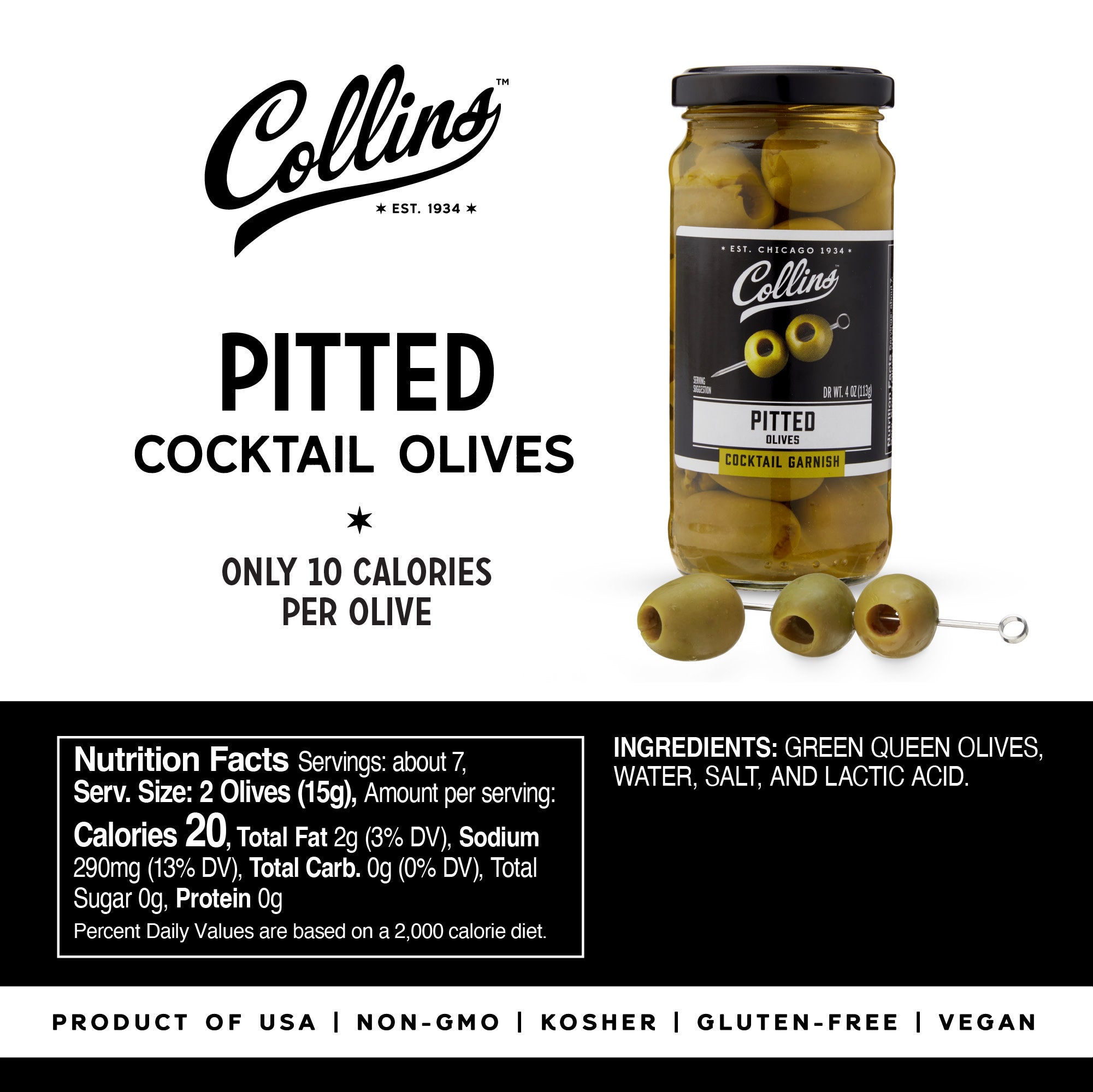 Premium Pitted Olives 4 oz (113g) - Kalamata & Black Olives for Salads, Pizzas & Mediterranean Recipes