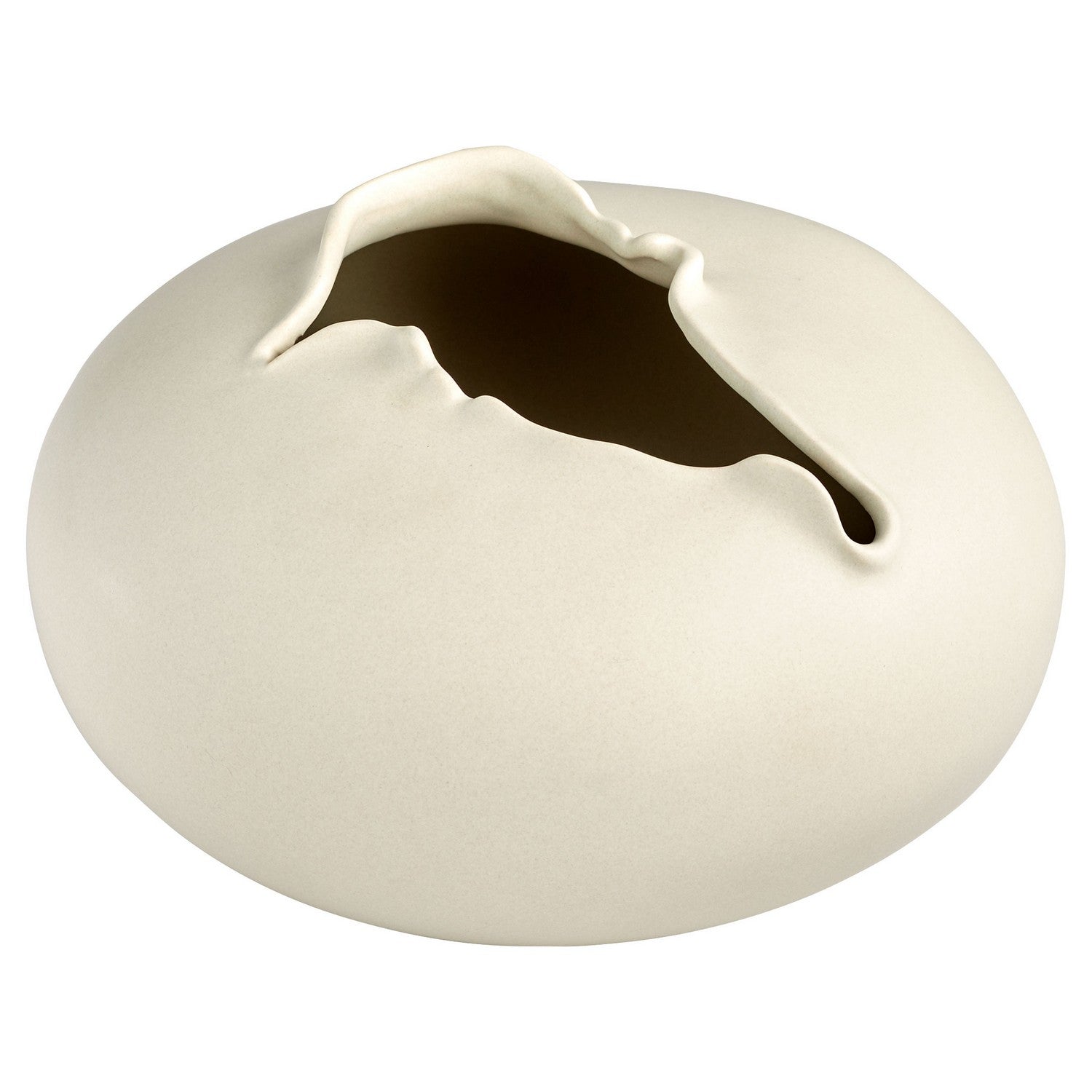 Cyan Design 11404 Tambora Vase - Large Off White Ceramic Vase for Home Decor, Wedding Centerpieces & Living Room Accents
