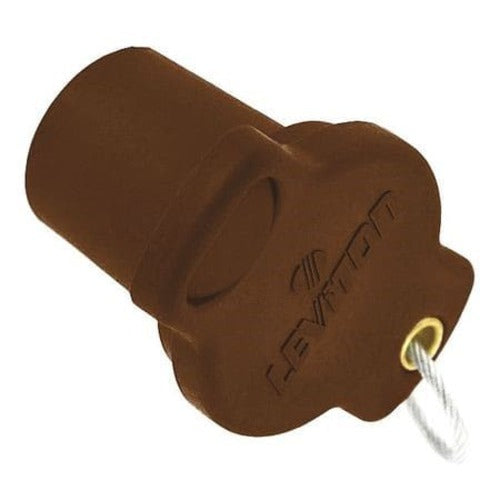 Leviton 16 Series Safety Caps & Lanyards - Electrical Outlet Protectors for Childproofing & Industrial Safety | Ideal for Homes, Offices & Construction Sites
