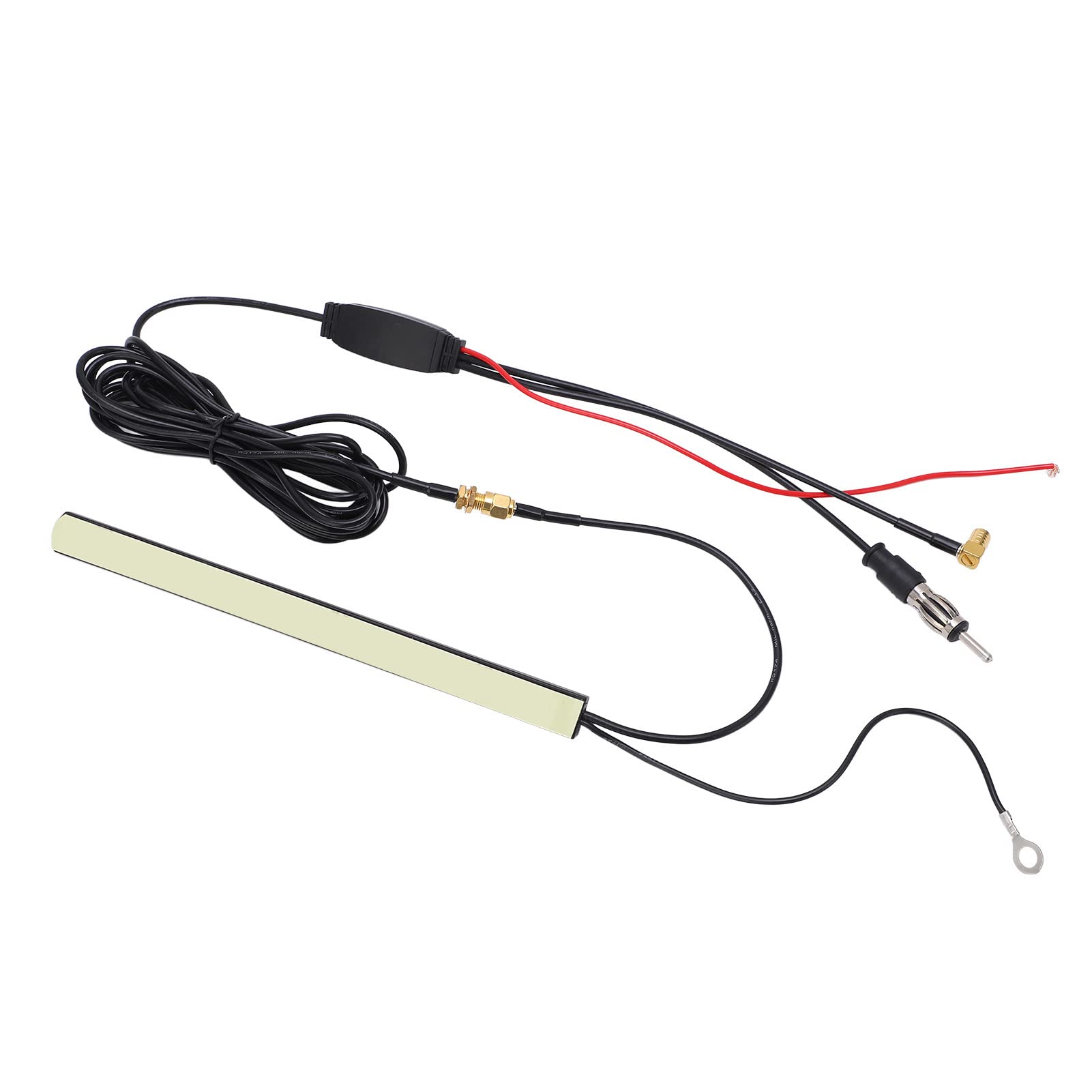 Car DAB FM AM Radio Antenna - High-Performance Hidden Windscreen Paste Antenna for Enhanced Stereo Audio Reception, Ideal for Road Trips and Daily Commutes