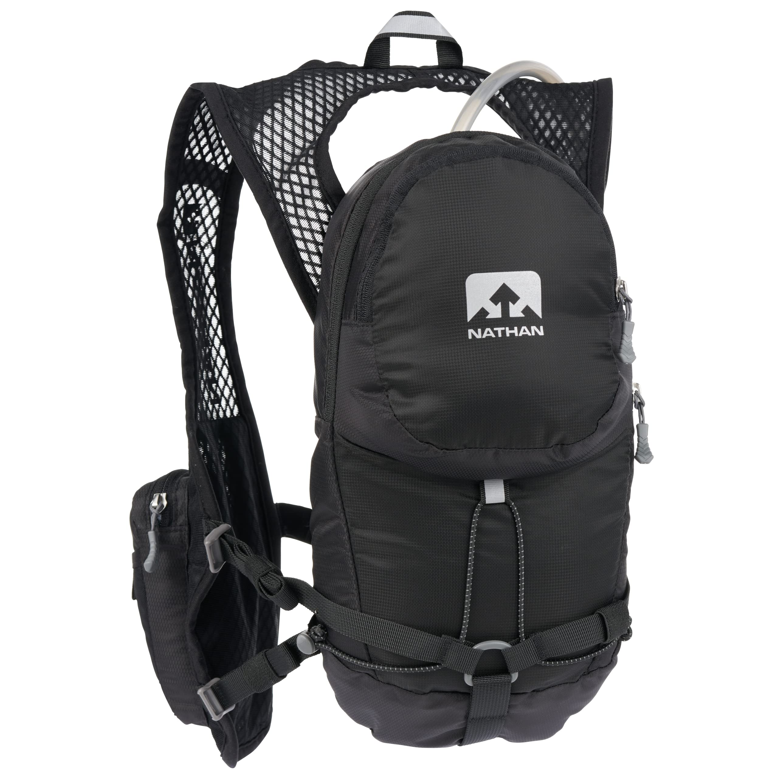 Nathan Hydration Running Vest with 2L Bladder - Lightweight Hydration Pack with Bite Valve, Phone Pocket & Storage for Essentials - Perfect for Trail Running, Hiking & Outdoor Adventures