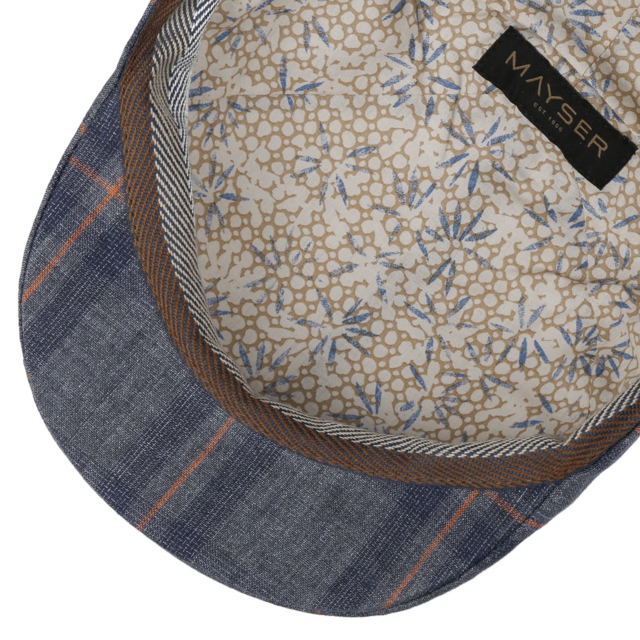 Mayser Paddy Kampen Linen Flat Cap - Classic Irish Style Summer Hat for Men | Perfect for Outdoor Activities, Golf, Fishing & Casual Wear