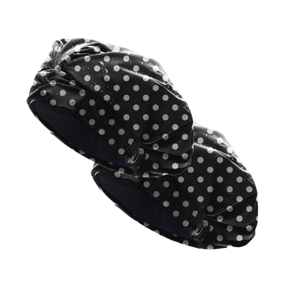 BOGO 50% Off - Hairbrella Satin Lined Shower Cap XL - Extra Large Waterproof Hair Protection for Bath & Shower - Perfect for Curly, Natural, or Long Hair Care