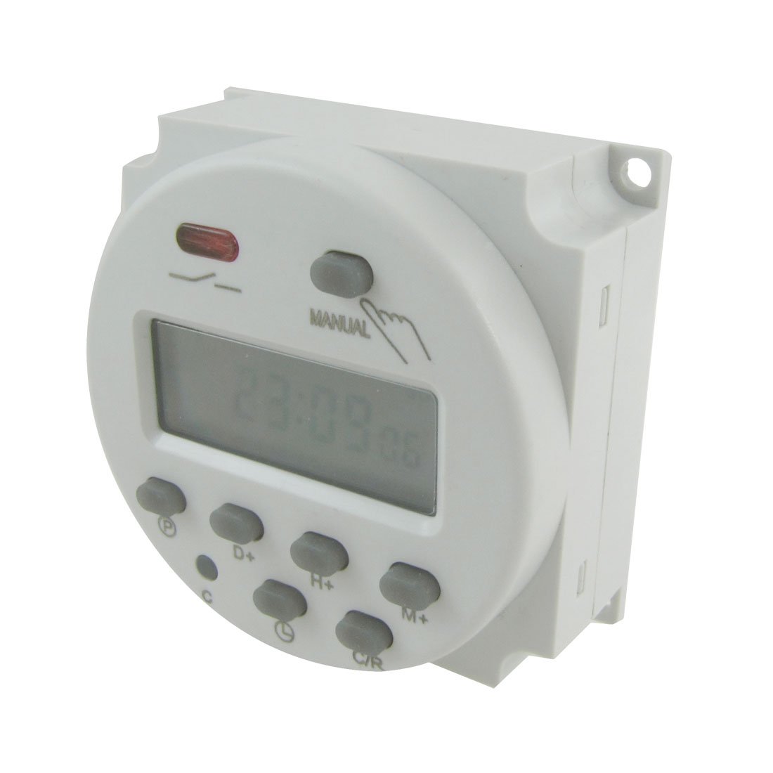 uxcell A12031200ux0078 Digital Programmable Timer Switch - 7-Day Power Relay for Home Automation, Appliances & Lighting Control (Perfect for Energy Saving & Smart Homes)