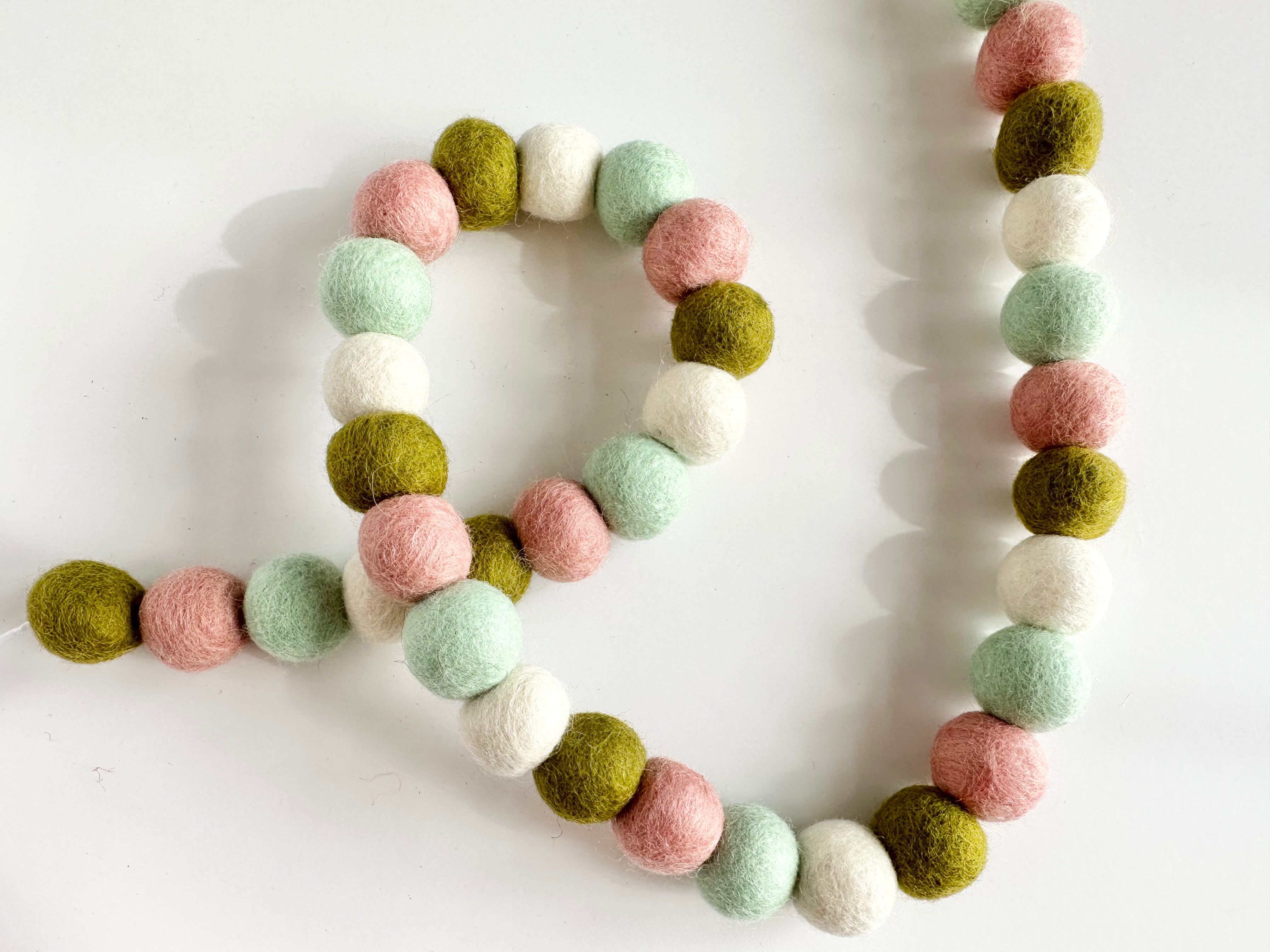 Soft Spring Garland - Floral Vine Decor for Home, Wedding, Party & Easter - Pastel Faux Flowers for Wall, Table & Door Decorations