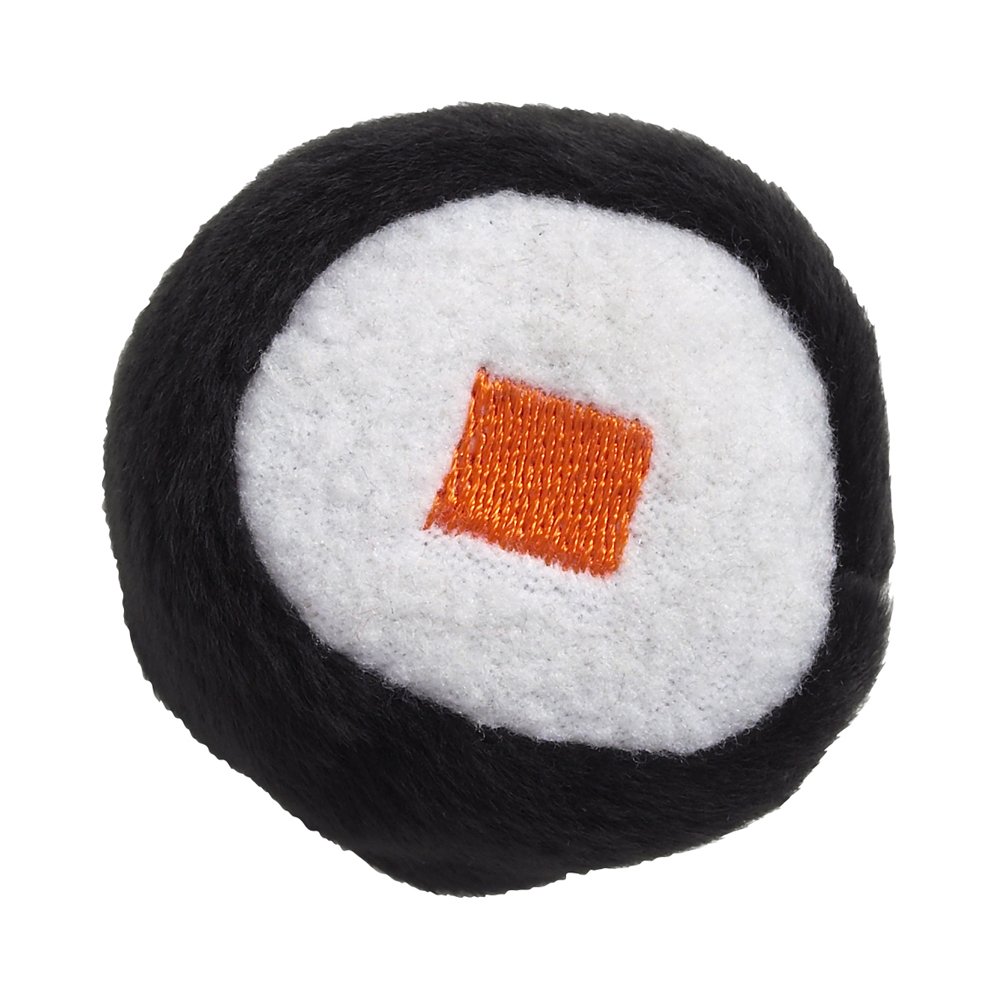 Doggles Cat Toy - Sushi Tuna Roll Interactive Play Toy for Indoor Cats - Fun Orange Kitten Teaser for Playtime & Exercise