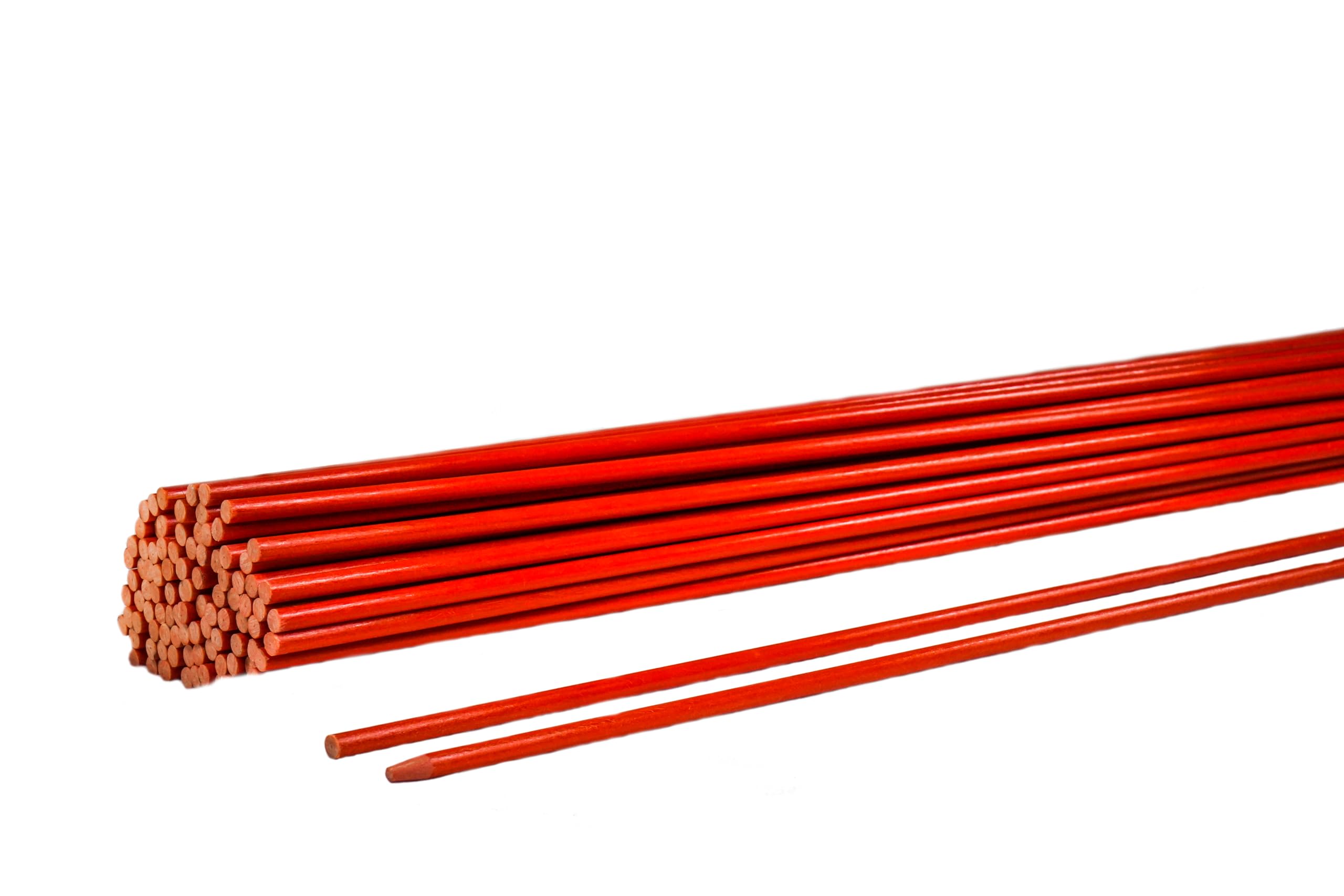 200 Pack 4ft Orange 1/4