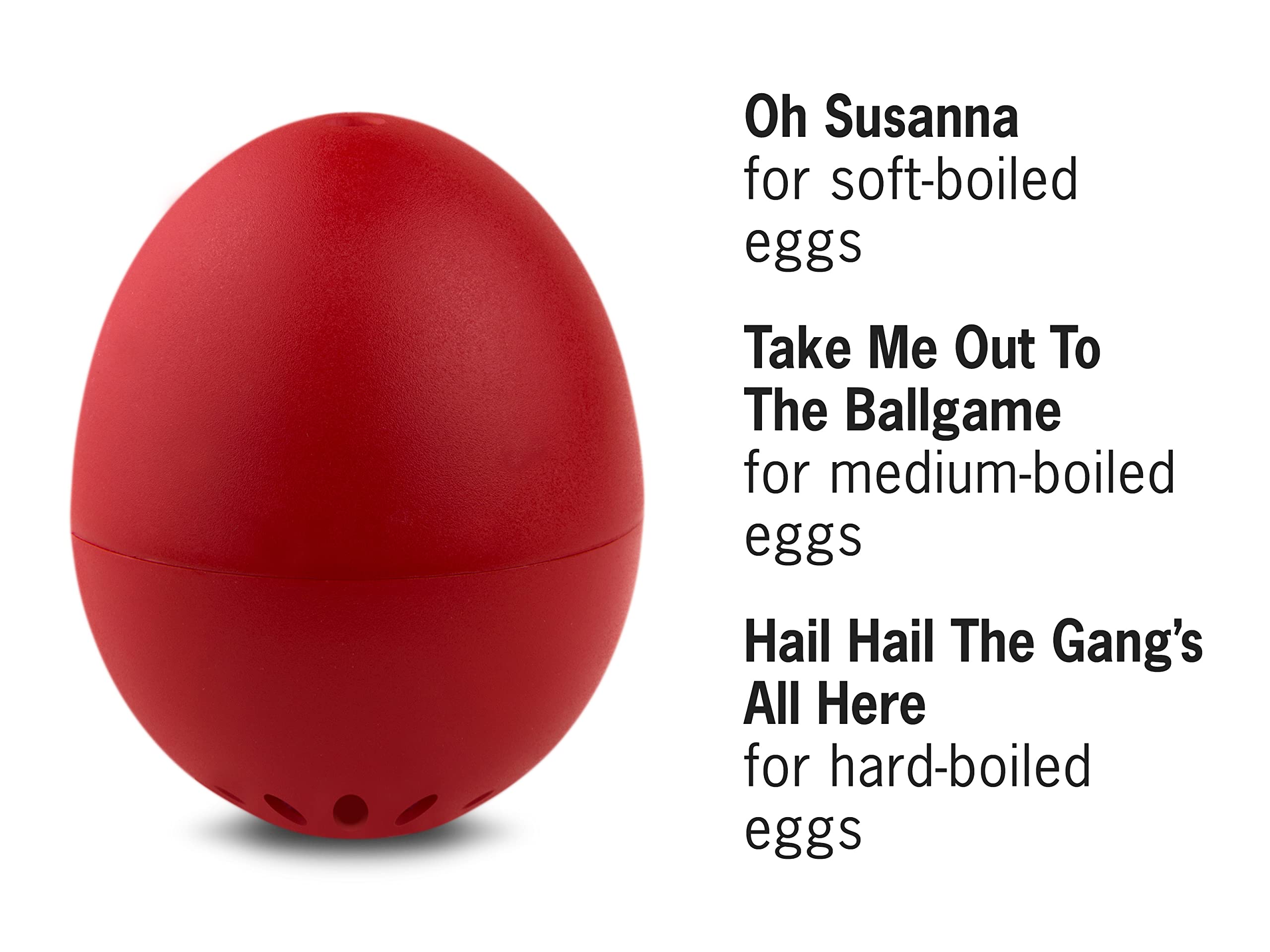 Brainstream Beepegg Egg Timer - Digital Kitchen Timer with Loud Alarm, Countdown & Count Up, Magnetic Back (Red) - Perfect for Cooking, Baking, Fitness & Classroom Activities