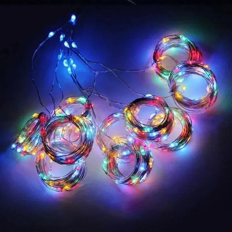 Fairy Curtain Lights - 300 LED String Lights with 8 Lighting Modes, Waterproof for Indoor & Outdoor Decor - Perfect for Bedroom, Wedding, Party, and Garden Decorations