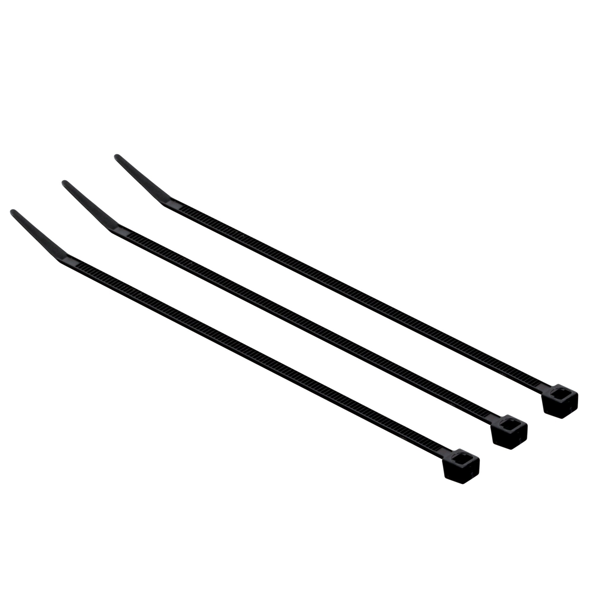 3M CT6BK40 Black Cable Ties (40-Pack) - Heavy Duty Nylon Zip Ties for Organizing Wires, Cables & Home Office Use