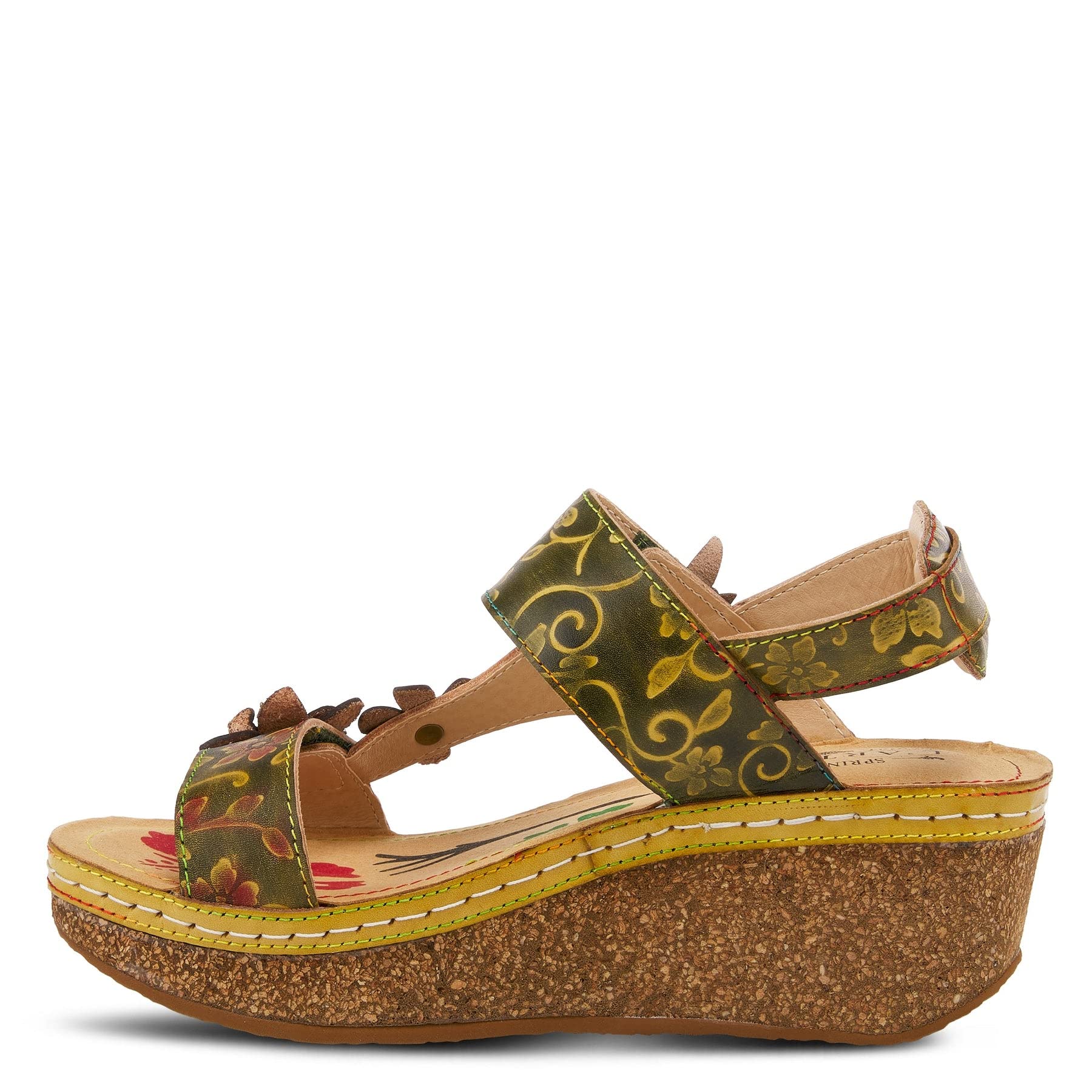 Spring Step L'Artiste Women's Pickford Comfortable Leather Sandals - Perfect for Summer, Beach, Vacation & Casual Outfits