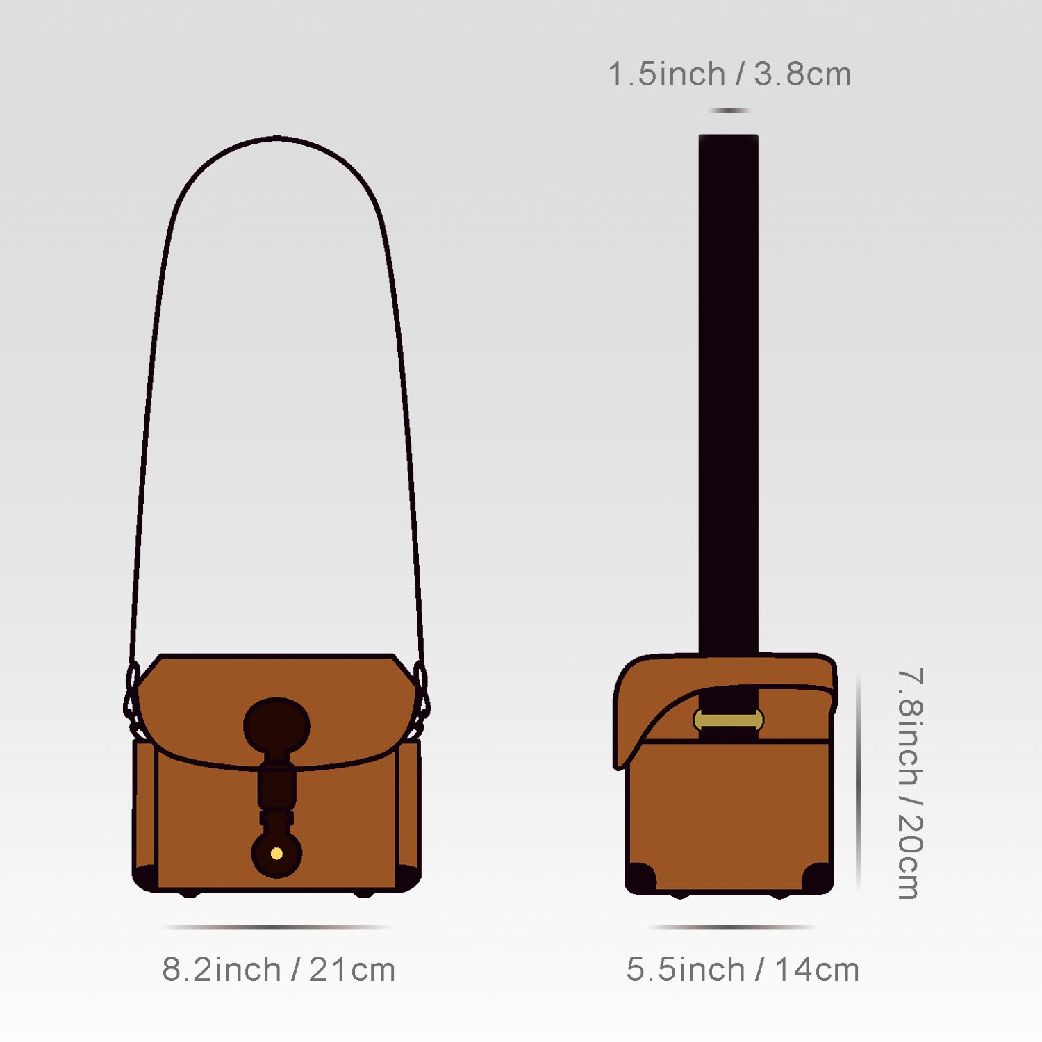 Premium Leather DSLR Camera Bag - Waterproof & Shockproof Case for Canon, Nikon, Sony, Pentax, Olympus, Panasonic - Removable Inserts & Adjustable Straps (Brown) - Perfect for Travel, Hiking & Professional Photography