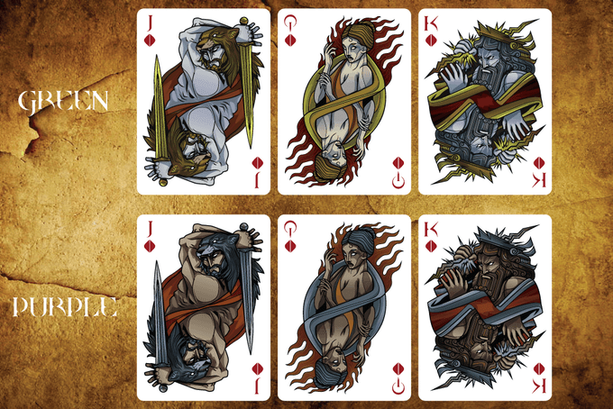 Premium Theos Playing Cards - Purple Deck for Magic Tricks, Poker, and Card Games | Ideal for Professional Magicians, Poker Players, and Game Nights