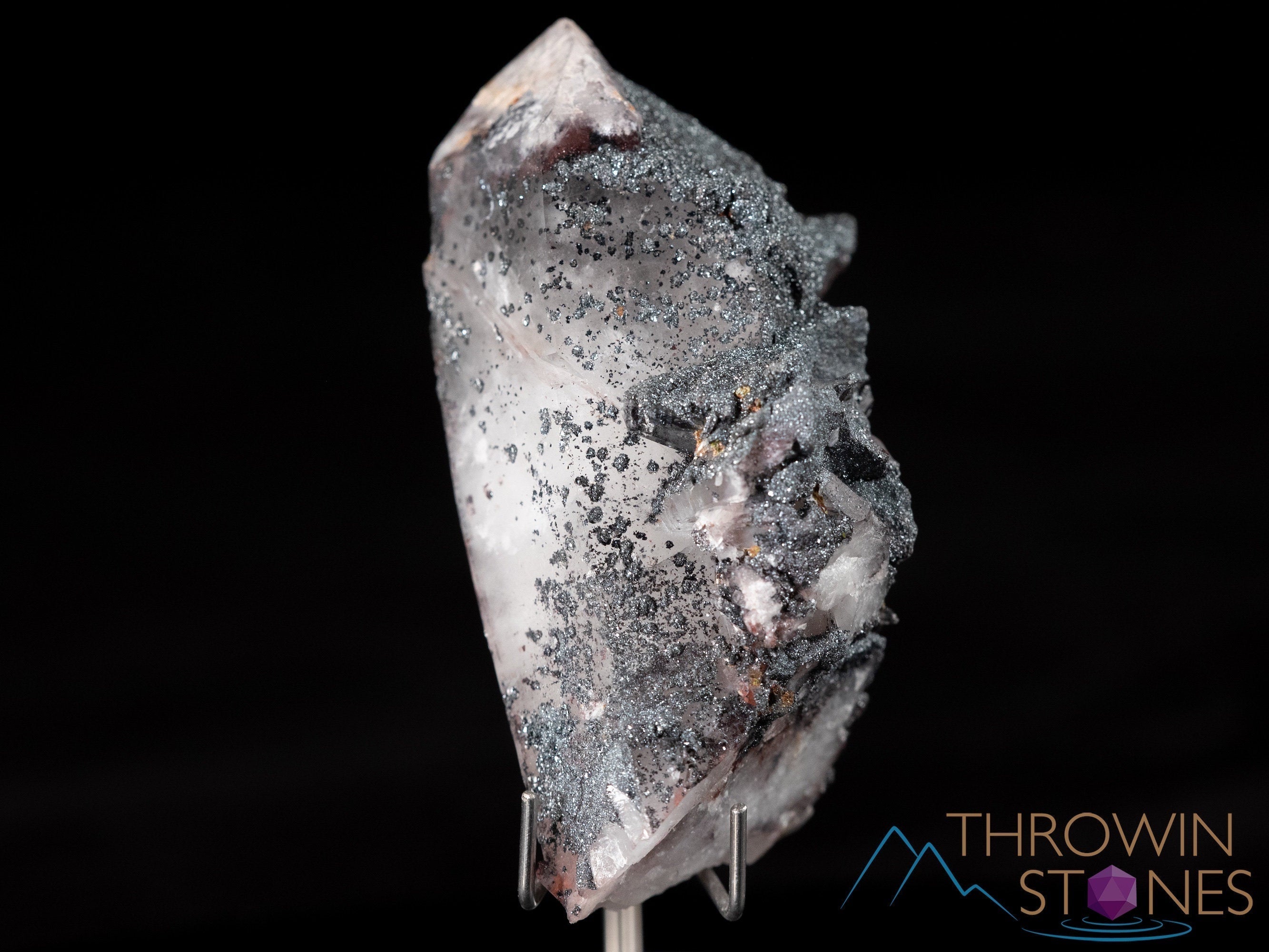 Natural MESSINA QUARTZ with HEMATITE Raw Crystal - Healing Stone for Home Decor, Housewarming Gift, Meditation & Energy Work (39213) - Perfect for Spiritual Healing, Office Desk Decor & Crystal Collection