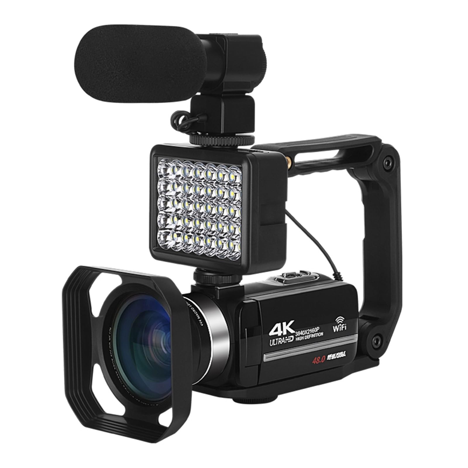 4K WiFi Digital Video Camera - MZZYG 18X Zoom Camcorder with Time Lapse & Stabilizer for Vlogging, Live Streaming & YouTube Recording (No SD Card Included) - Perfect for Travel Vlogs, Home Movies & Online Content Creation