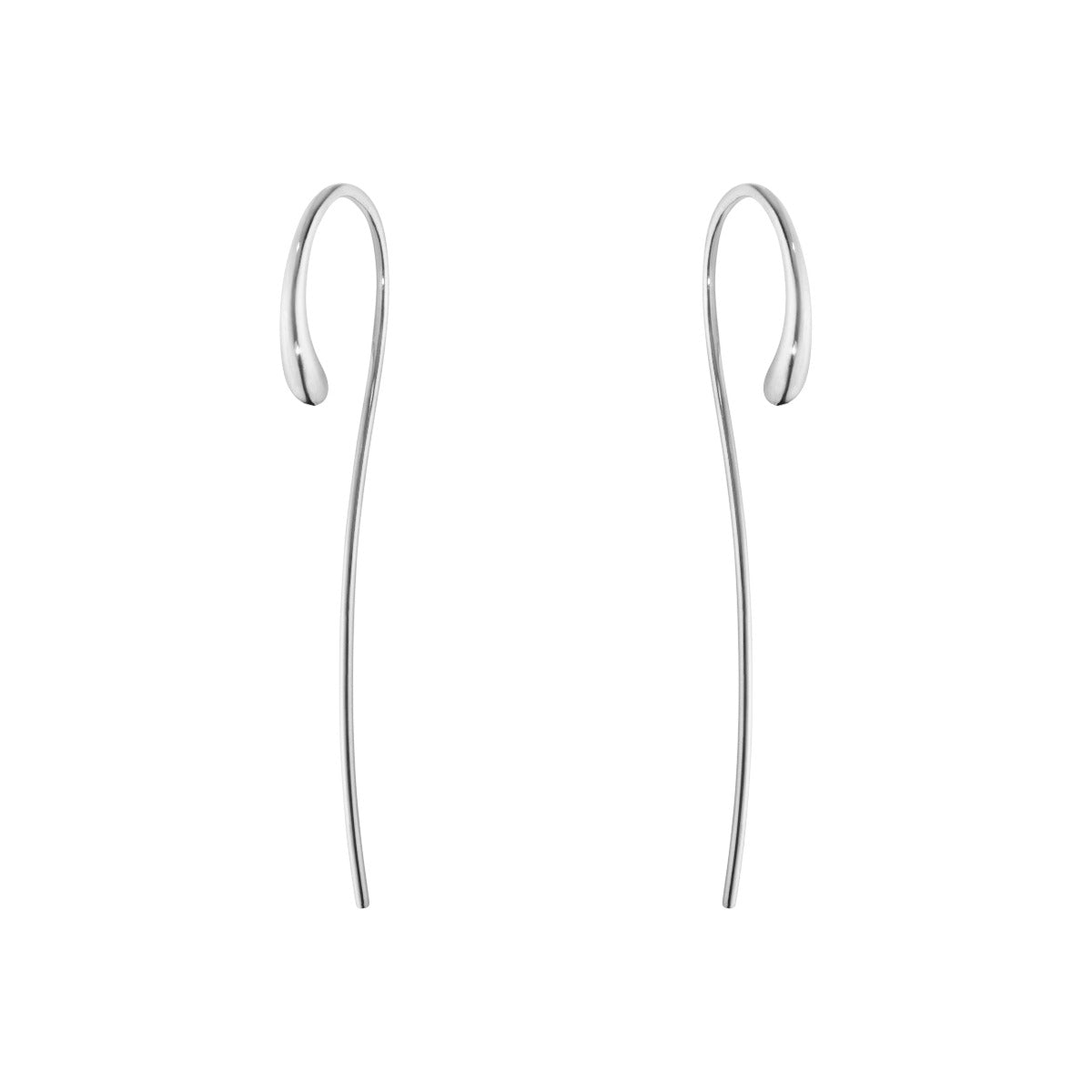 Elegant Silver Mercy Curved Hanging Earrings for Women - Perfect for Parties, Weddings & Everyday Wear