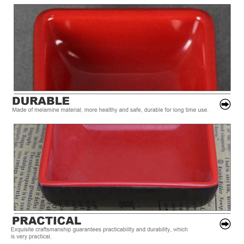 6-Piece Melamine Sauce & Condiment Dish Set - Small Dipping Bowls for Sushi, Soy Sauce, Seasonings - Durable Dinnerware for Restaurants, Home Kitchens & Party Serving