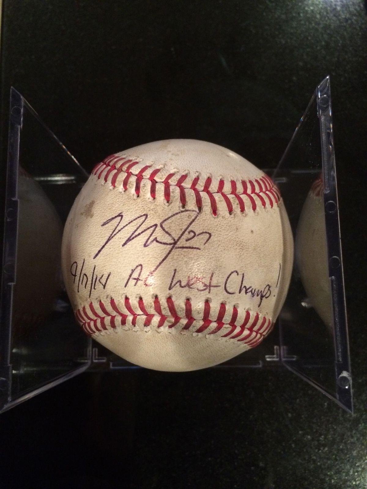 Authentic Mike Trout Signed Game-Used Baseball - Inscribed 