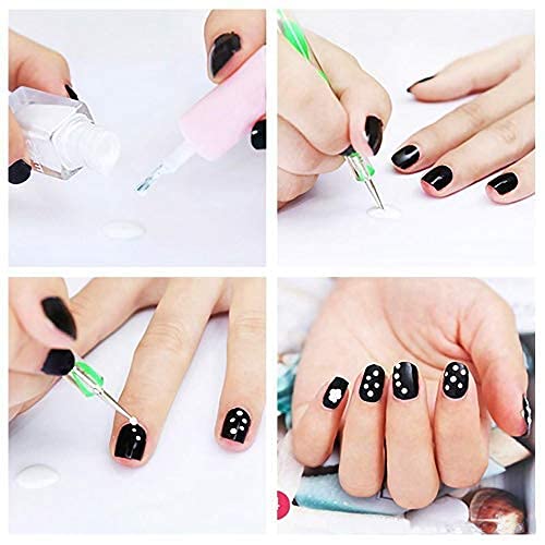 20 Pcs Professional Nail Art Brush Set - Dotting Tools, UV Polish Brushes, Acrylic Nail Design Painting Kit for Manicure & Nail Art - Perfect for Salon, Home DIY & Professional Nail Artists