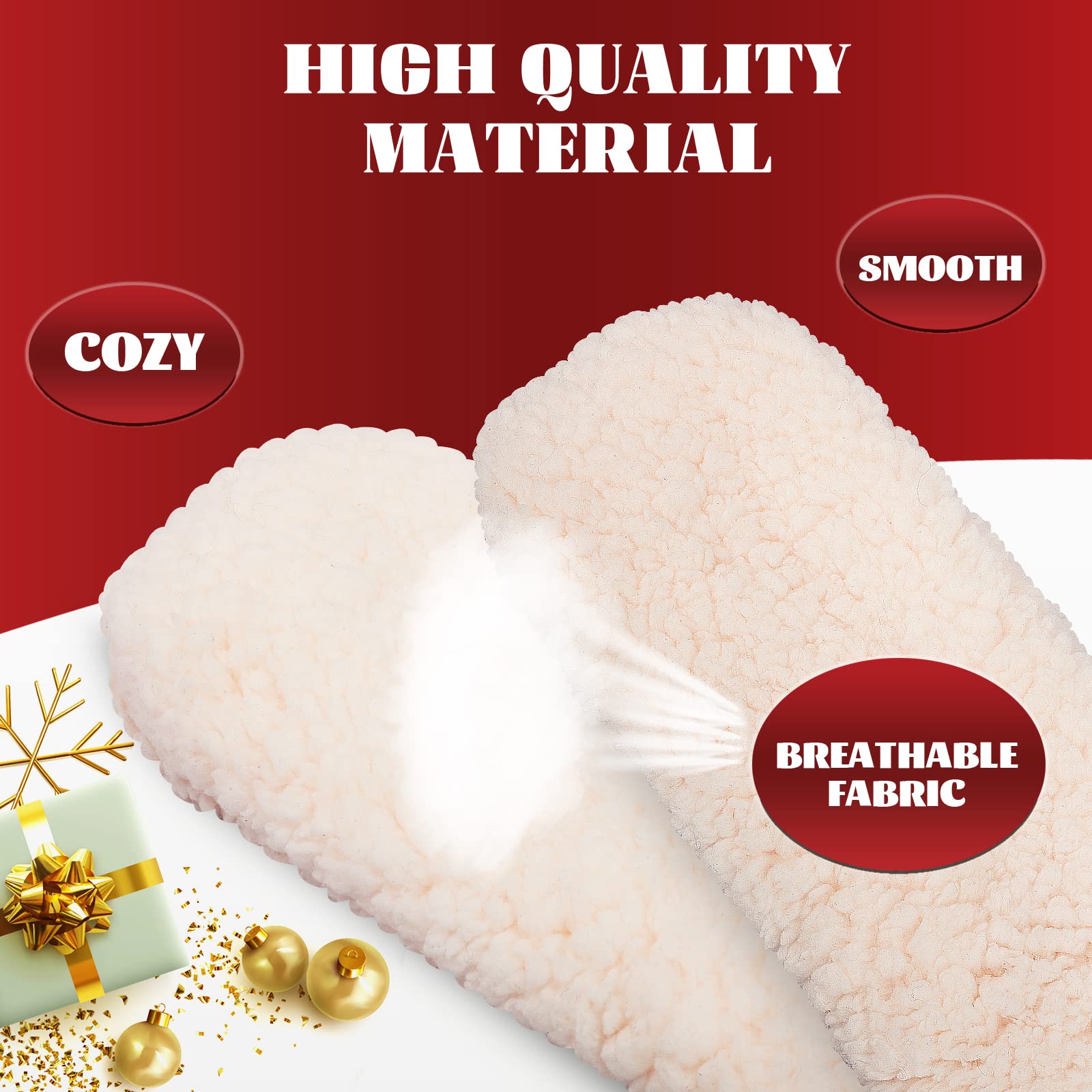 Women's Thick Fluffy Slipper Socks - Non-Slip Winter Warm Fuzzy House Socks for Indoor & Outdoor Use - Perfect for Lounging, Yoga, and Cold Weather Comfort