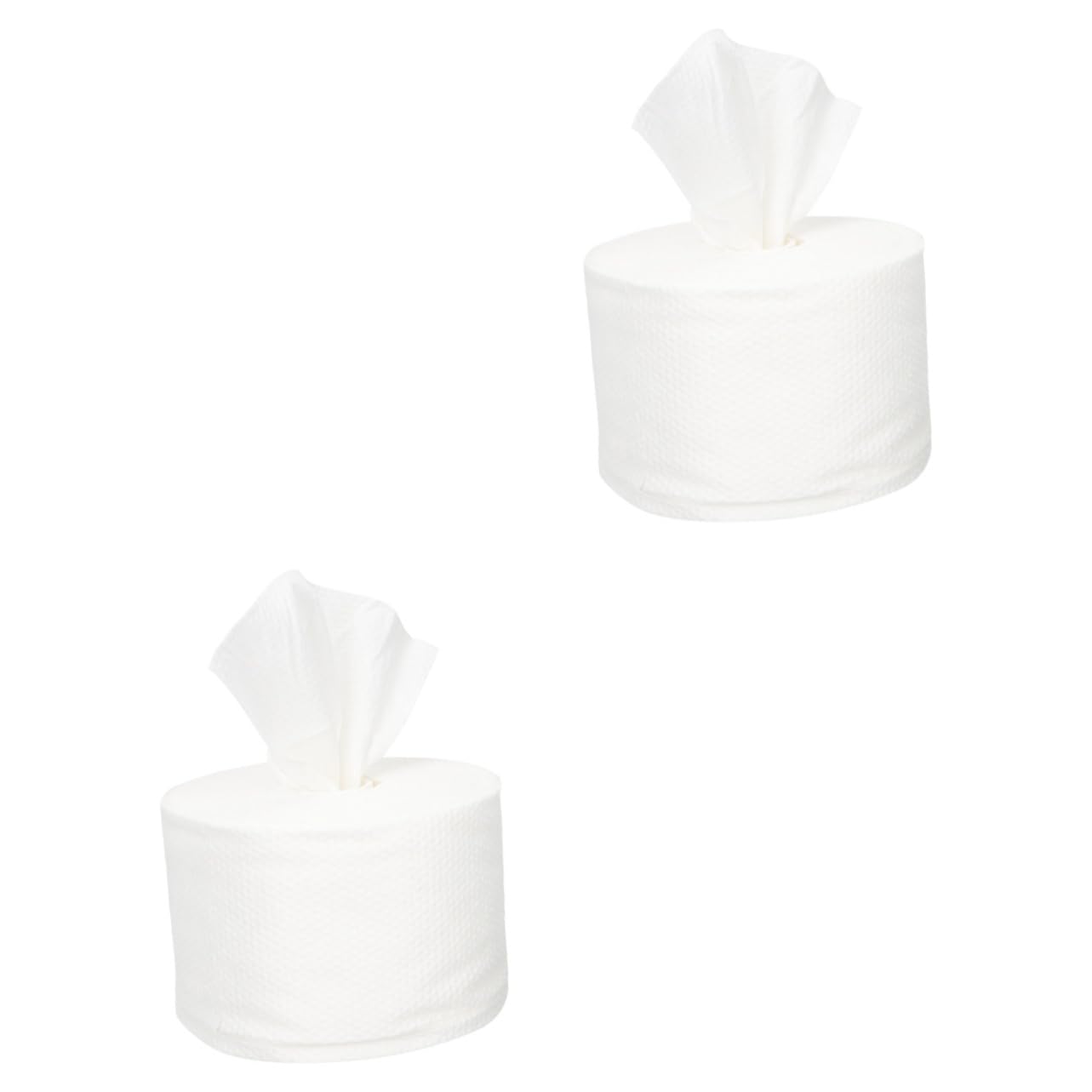 Healeved 2 Rolls Disposable Face Towels - Soft Cotton Flushable Wipes for Travel, Bathroom & Makeup Removal | Nonwoven White Cleaning Towels for Facial, Kitchen & Personal Hygiene | Portable & Eco-Friendly