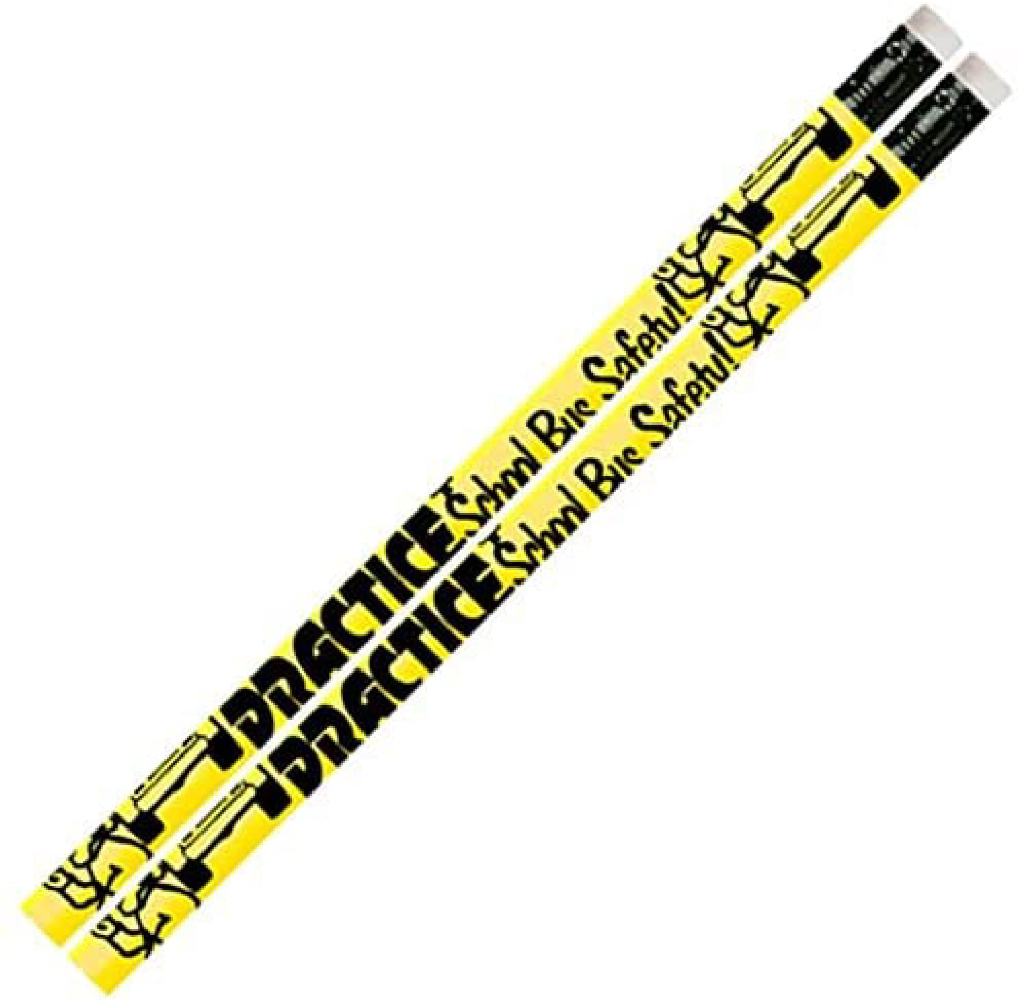 Express Pencils D2019 School Bus Safety Pencils - 36 Pack Bulk Classroom Supplies for Teachers - Motivational Pencils for Kids, Back to School, Student Rewards & Safety Education