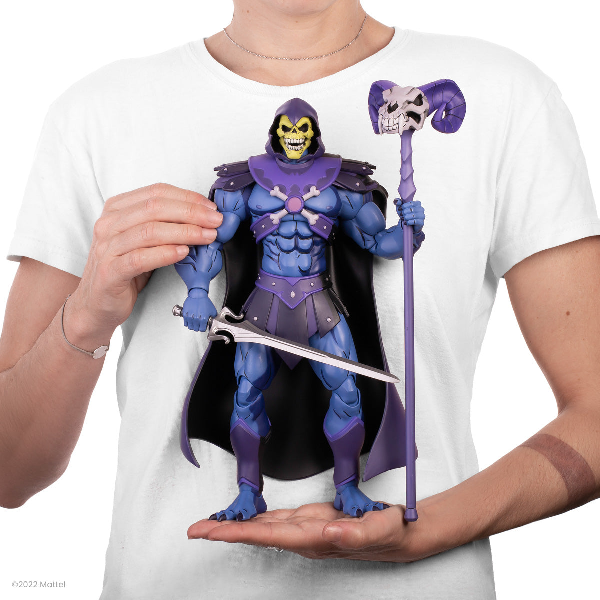 Masters of the Universe Revelation Skeletor 1/6 Scale Action Figure SDCC Exclusive Collectible - Perfect for Display, Toy Collection, and Comic Con Events